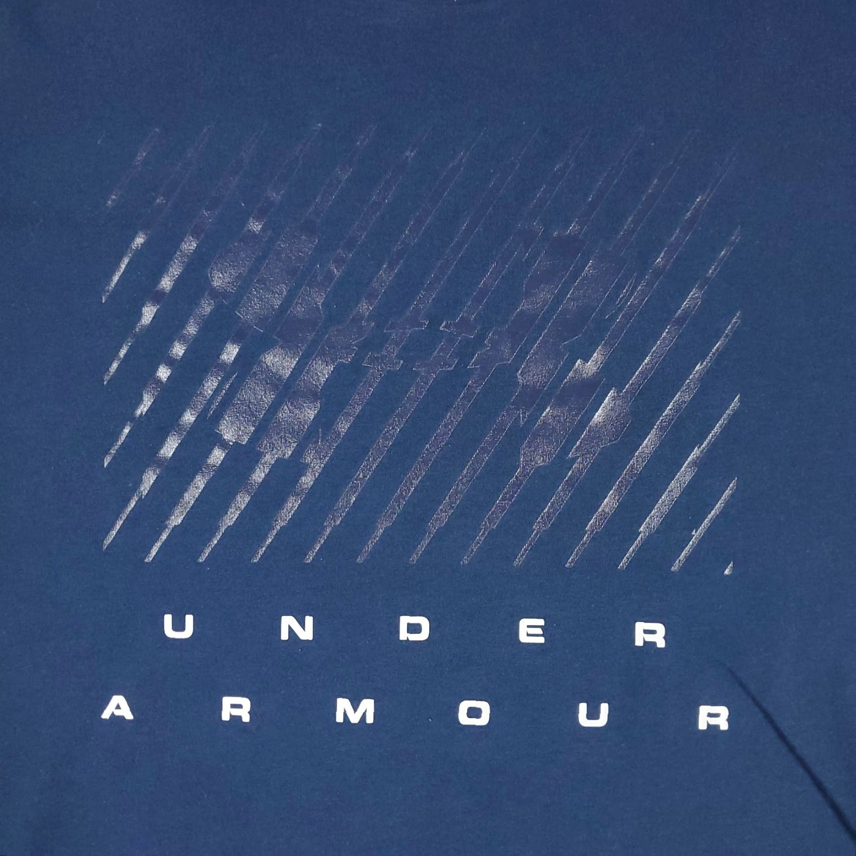 Under Armour Under Armour HeatGear T-Shirt Short Sleeve Mens Medium Blue Solid Logo All Seasons 90s Modern Sports Mens Size US M / EU 48-50 / 2 - 3 Thumbnail