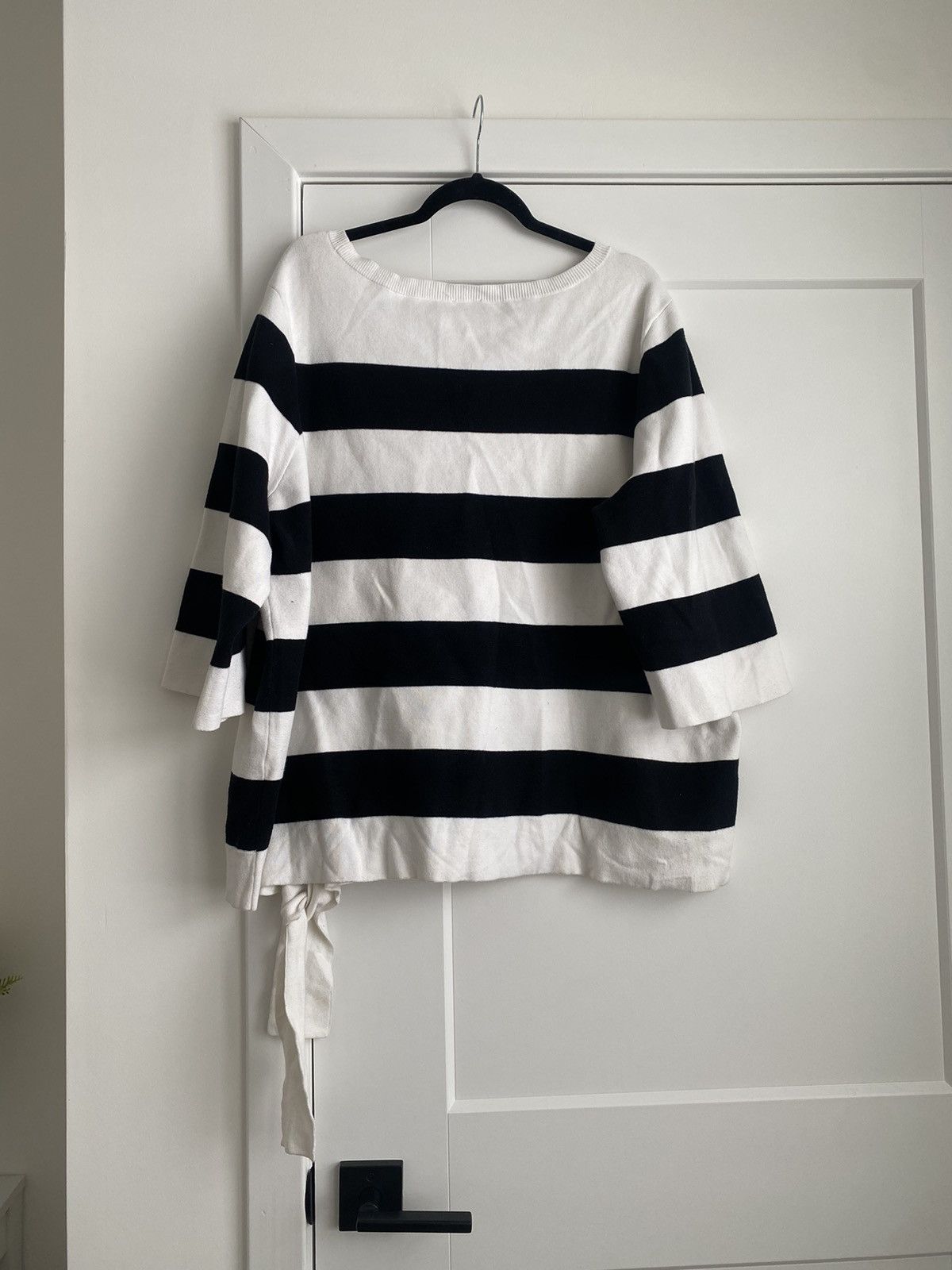 Chicos Chico's Womens Sweater Size XXL Black White Striped Sleeve Size XXL / US 16-18 / IT 52-54 - 7 Thumbnail
