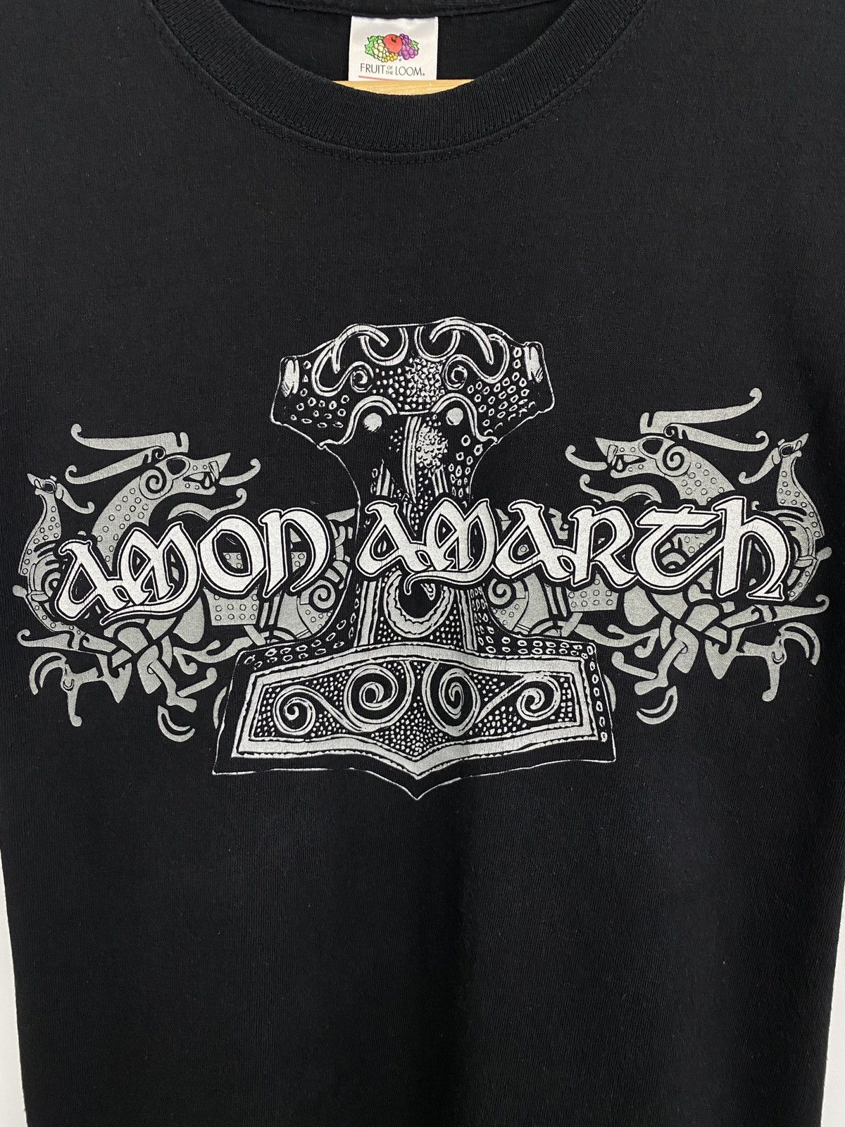 Band Tees Vintage Amon Amarth Sweden Black Metal T-Shirt Rare Retro Size US M / EU 48-50 / 2 - 4 Thumbnail