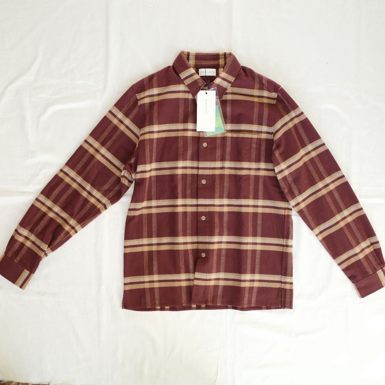 John Elliott Sly Straight Hem Flannel in Pico Check Size US M / EU 48-50 / 2 - 1 Thumbnail