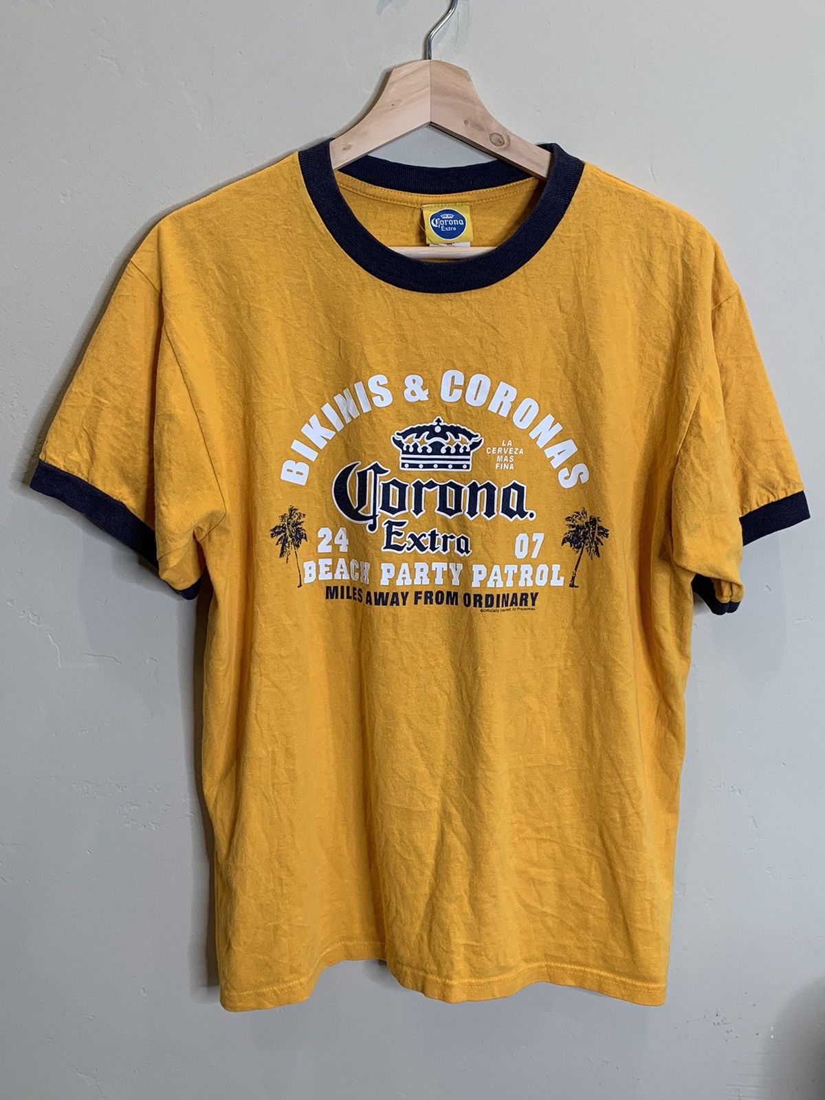 Vintage RARE* Vintage Corona & Bikinis 24/7 Beach Party Patrol Shirt Size US L / EU 52-54 / 3 - 1 Thumbnail