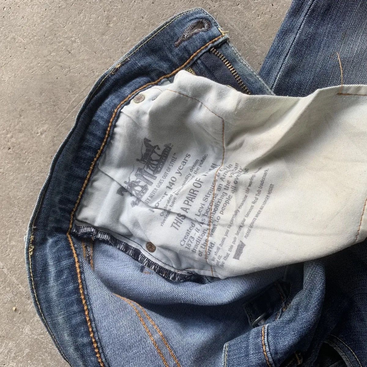 LVC Levi’s 502 Stretchable Jeans Distressed Denim Pants Waist 32 Size US 32 / EU 48 - 11 Thumbnail