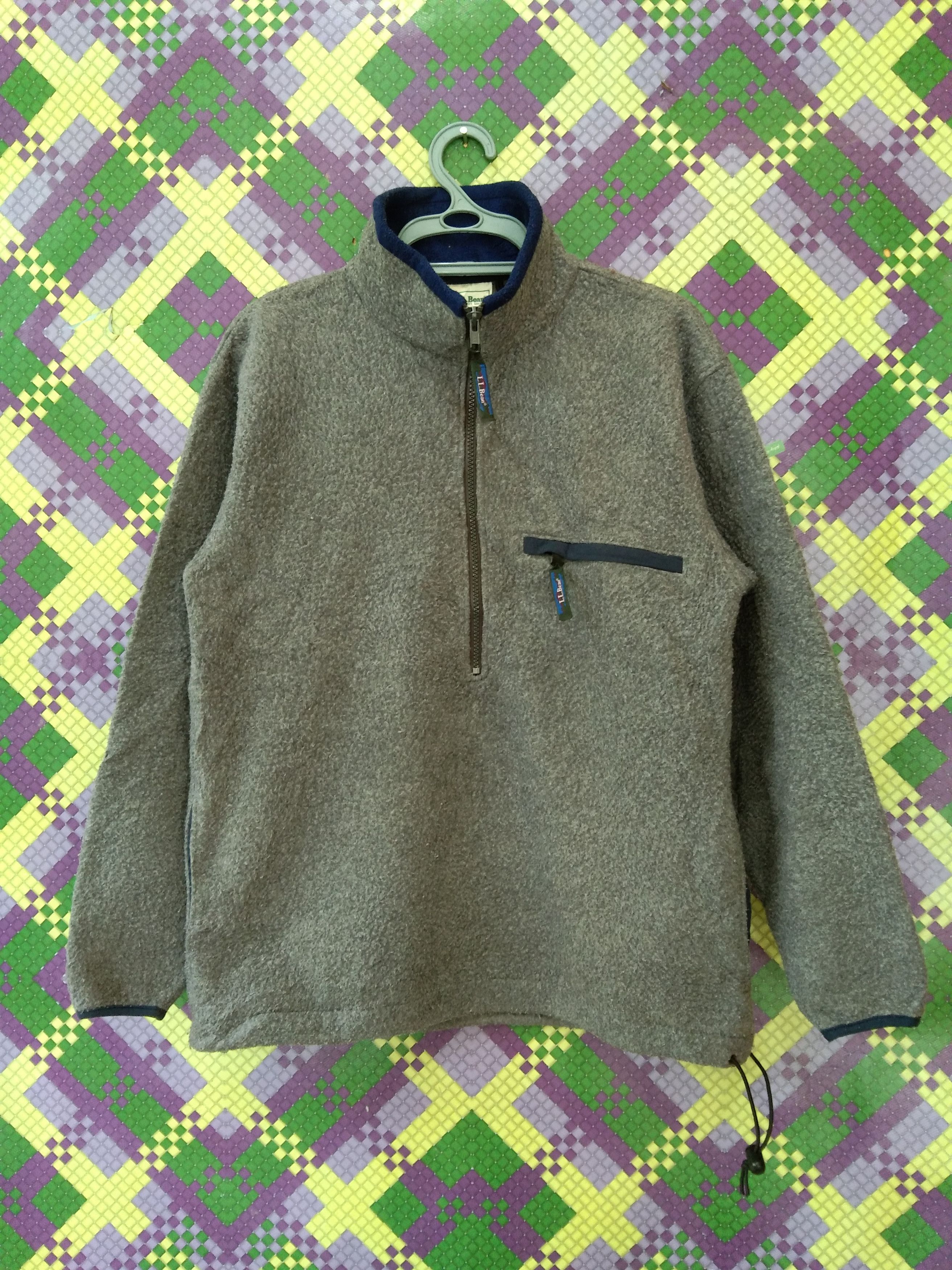 L.L. Bean × Vintage AW L.L BEAN HALF-ZIPPER FLEECE SWEATER Size S / US 4 / IT 40 - 1 Thumbnail