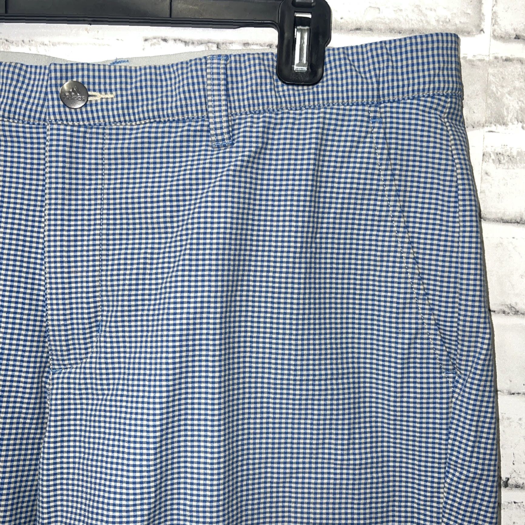 Adidas Adidas Blue Plaid Golf Shorts Mens Size 38 Regular Chino Pattern 90s? Size US 38 / EU 54 - 2 Thumbnail
