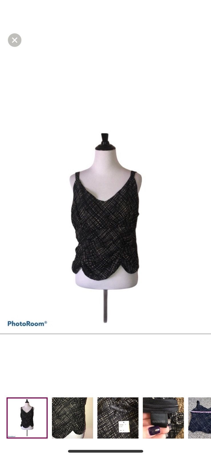 Lafayette 148 Lafayette 148 New York ruched sleeveless blouse size 14 Size XL / US 12-14 / IT 48-50 - 1 Thumbnail