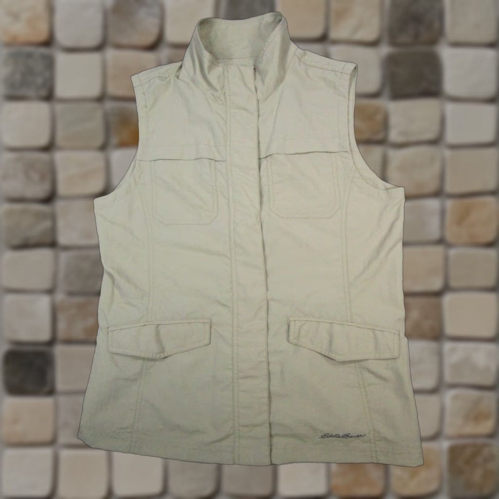 Eddie Bauer Eddie Bauer Vest Mens Large Beige Full Zip Size US L / EU 52-54 / 3 - 1 Thumbnail