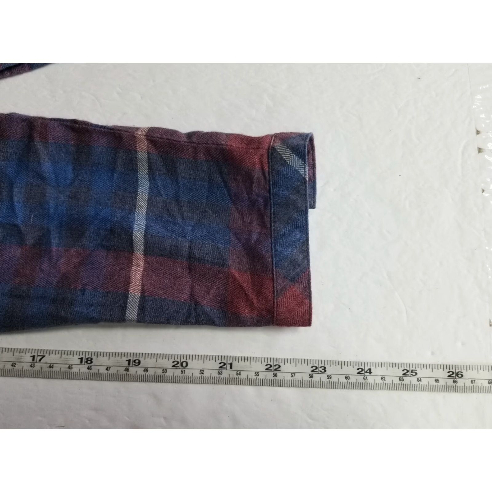 CLOT Cloth & Stone Womens XS Dress Tunic Short Sleeve V-Neck Tencel Lyocell Chambray Plaid Multicolor Roll Tab Sleeve Casual Size XS / US 0-2 / IT 36-38 - 7 Thumbnail