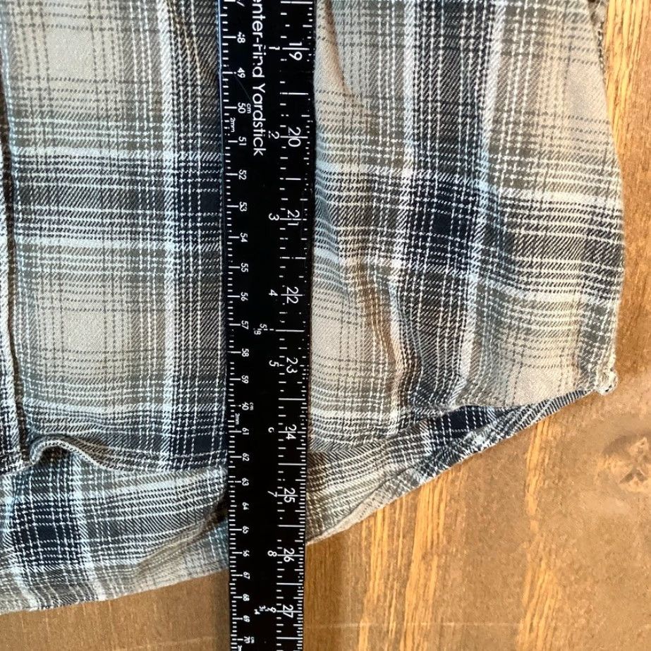 Express Express Womens Shirt Button-Down Collared Plaid Multicolored Stretch XS Size XS / US 0-2 / IT 36-38 - 7 Thumbnail