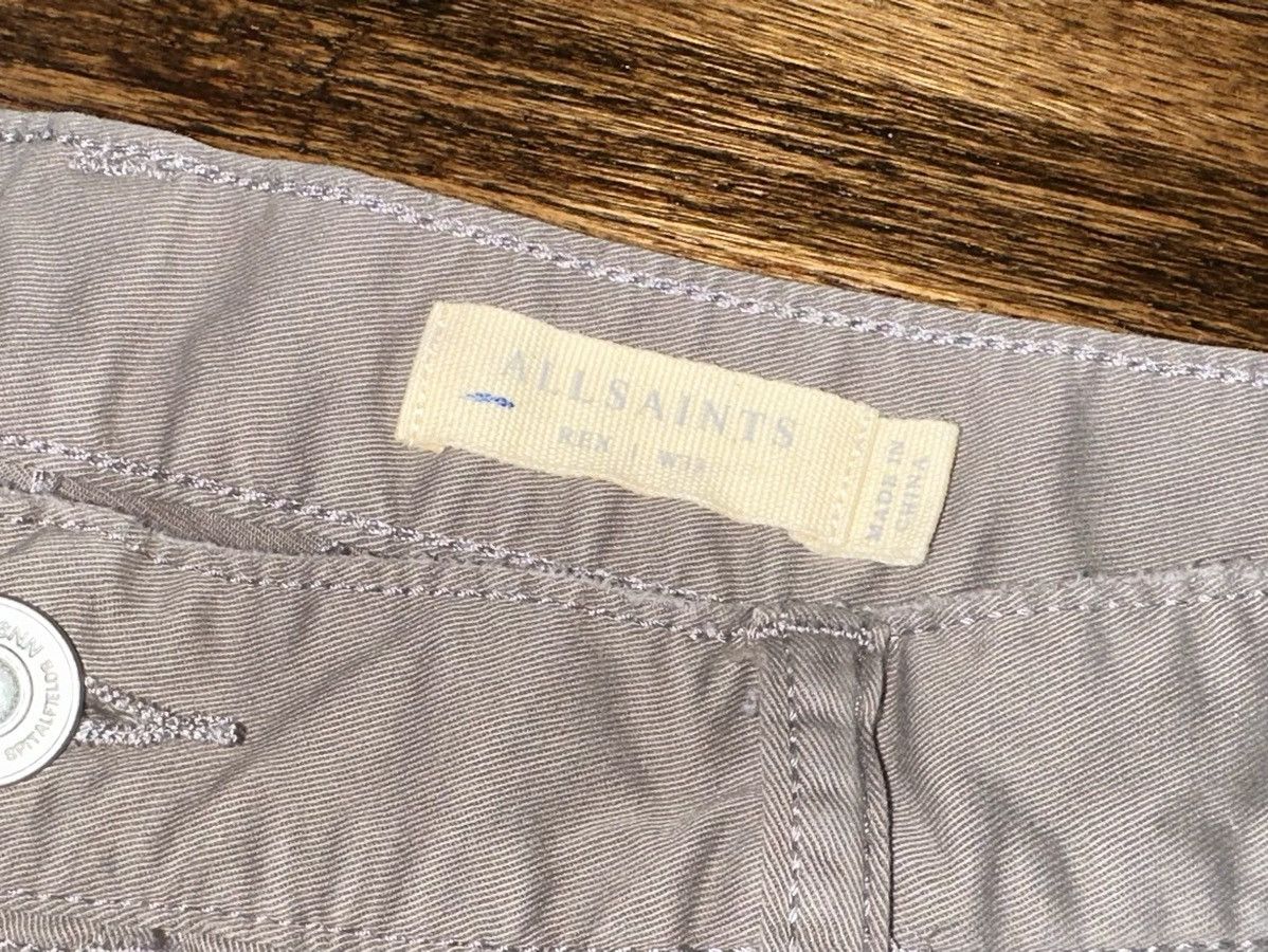Allsaints ALL SAINTS Chino Pants Beige Gray “Rex” Twill 5 Pocket 32 Size US 32 / EU 48 - 3 Thumbnail
