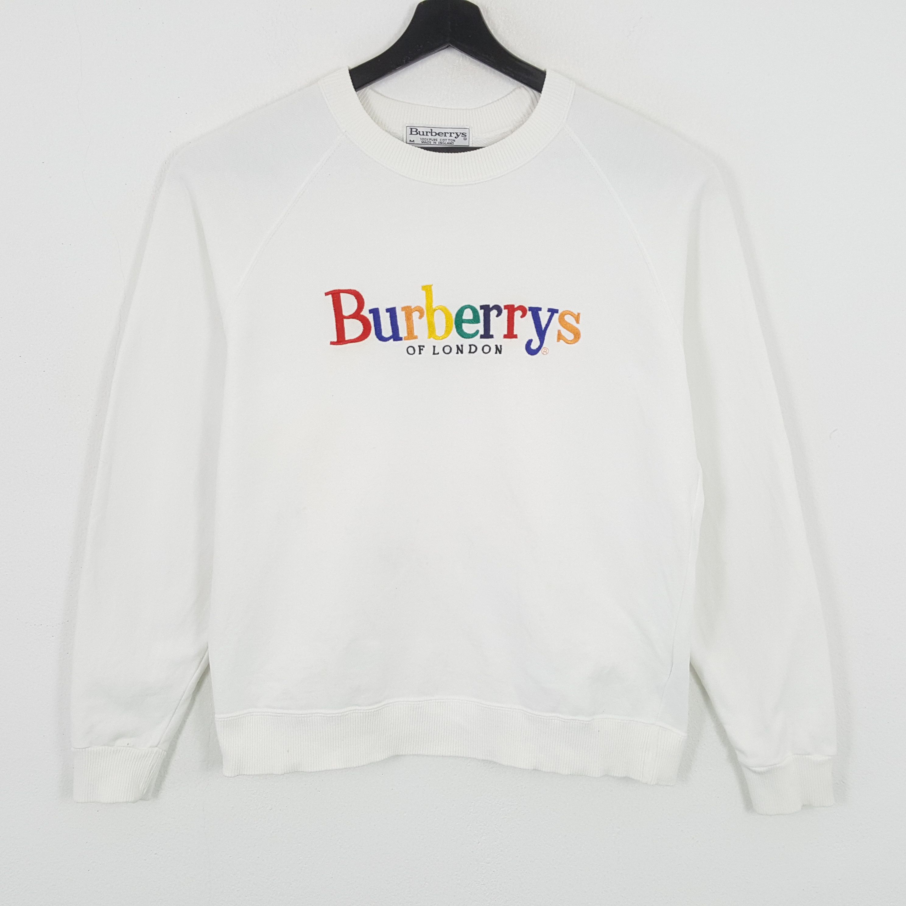 Burberry Vintage BURBERRYS Of London Colours Spellout Design Sweatshirt Grailed