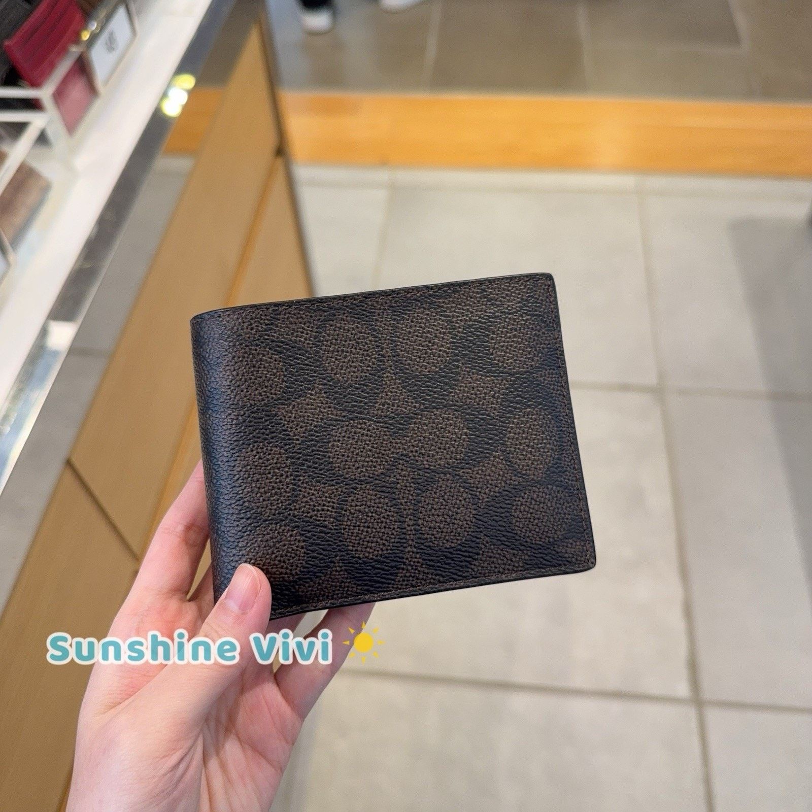 Coach NWT Coach Men's 3-In-1 Wallet In CX209 Mahogany Multi Size ONE SIZE - 1 Thumbnail