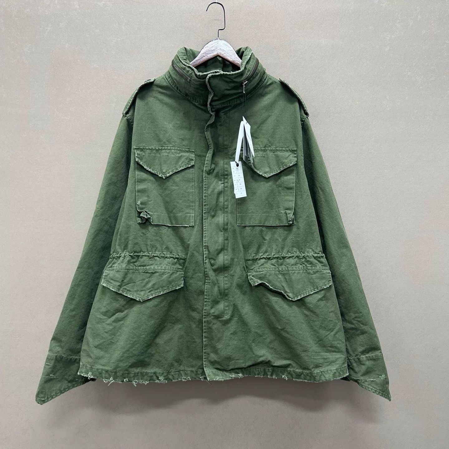 Balenciaga Green Utility Jacket with Multiple Pockets Size US L / EU 52-54 / 3 - 1 Thumbnail