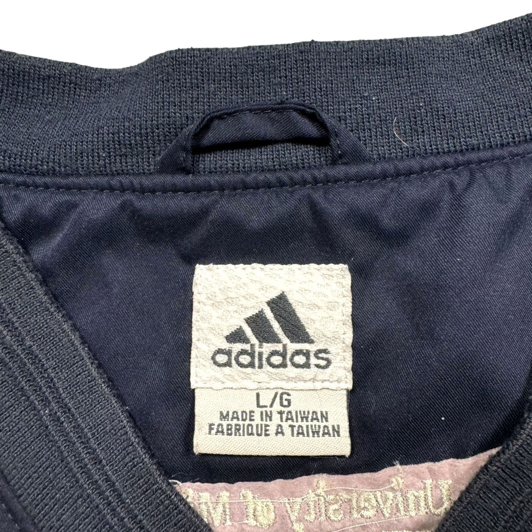 Adidas Adidas Golf Vest V-Neck Pullover Navy Blue White Embroidered Men's L Size US L / EU 52-54 / 3 - 4 Thumbnail