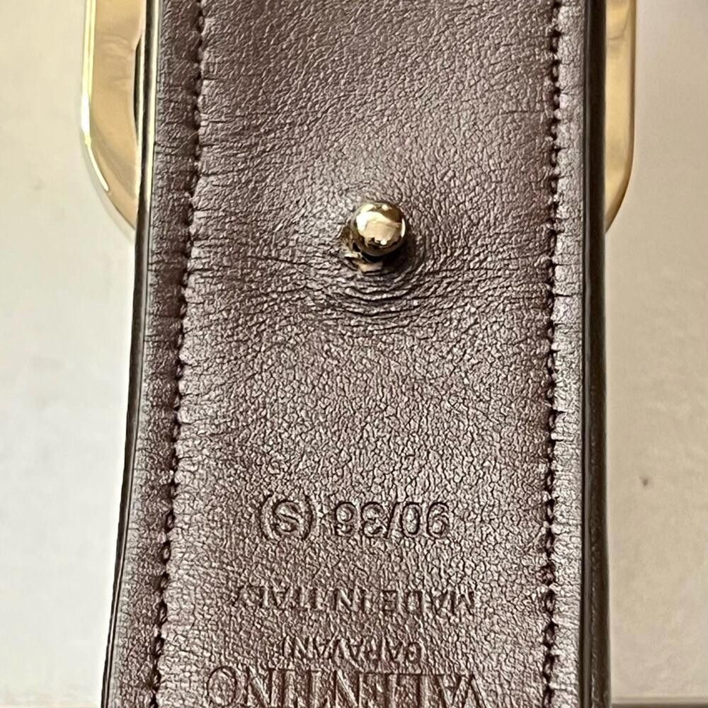Valentino Valentino Garavani Black and Gold Belt Size ONE SIZE - 9 Thumbnail