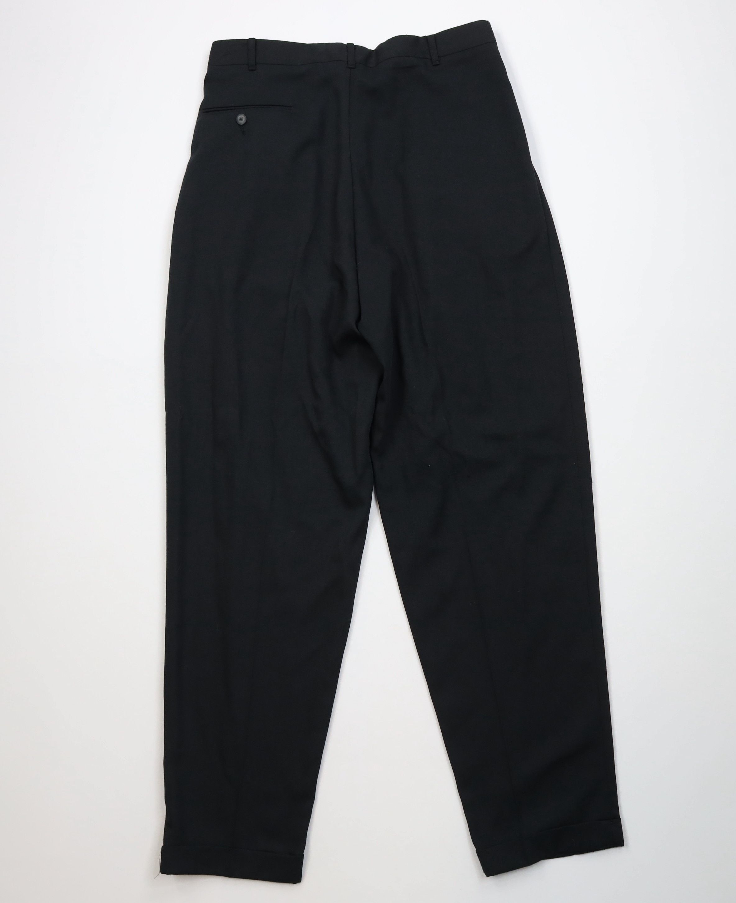 Vintage Vintage 90s Gabardine Blend Wide Leg Chino Pants Black USA Size US 32 / EU 48 - 10 Thumbnail