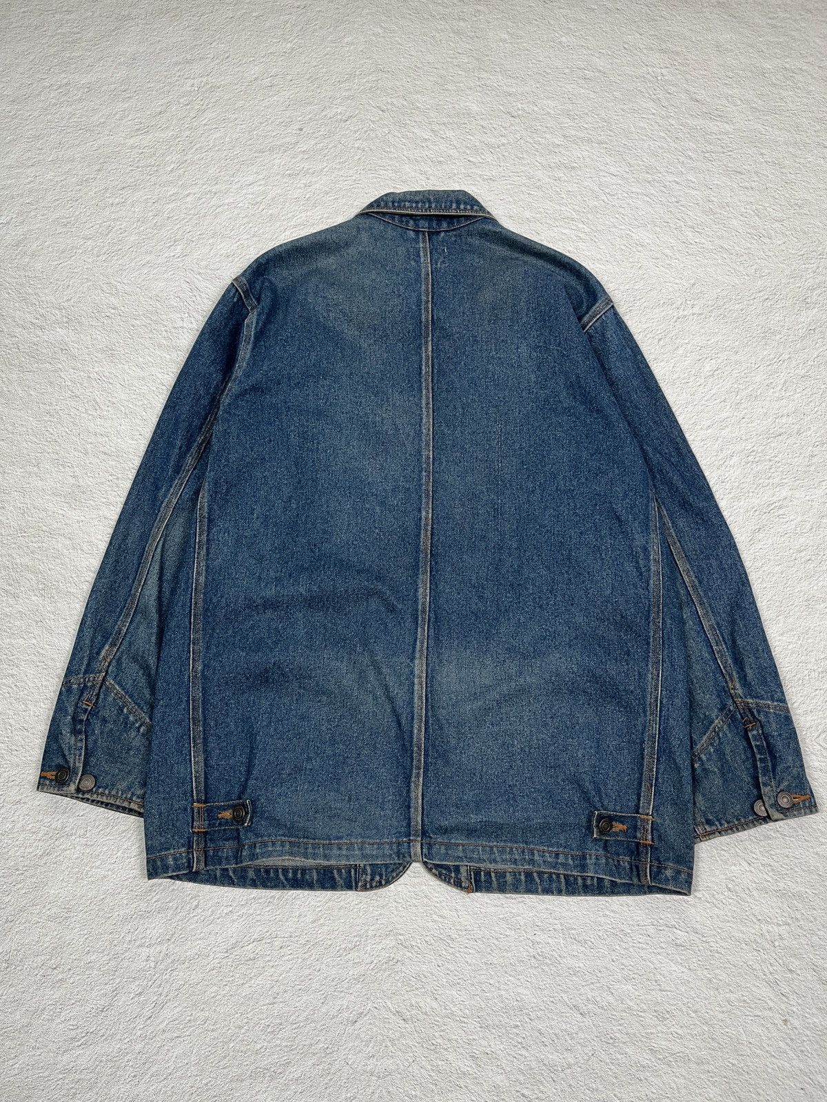 Yohji Yamamoto Up Right - Chore Denim Jacket Size US XXL / EU 58 / 5 - 8 Thumbnail