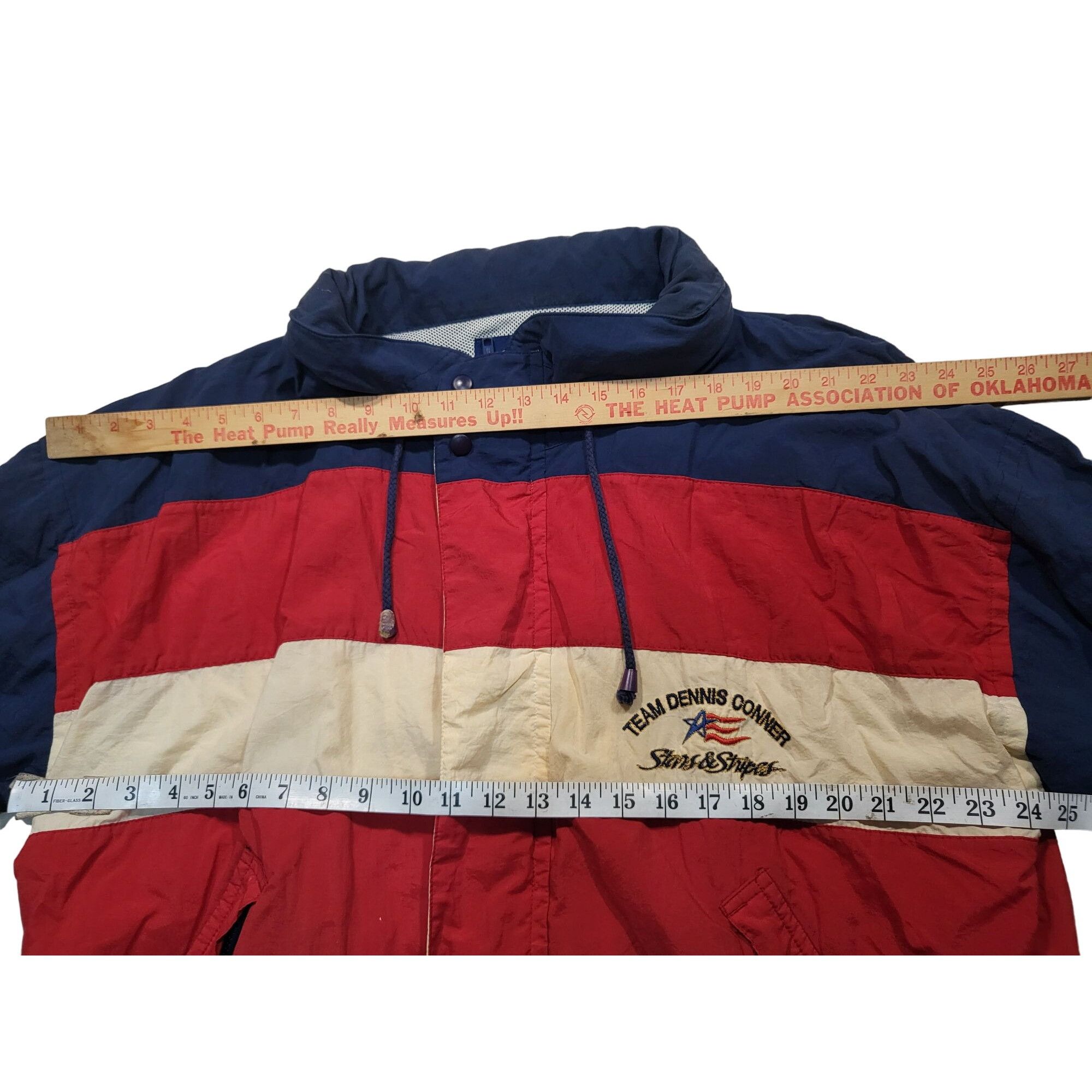 Vintage Vintage Stars & Stripes Windbreaker Men Sz XL Full Zip Denni Size US XL / EU 56 / 4 - 4 Thumbnail