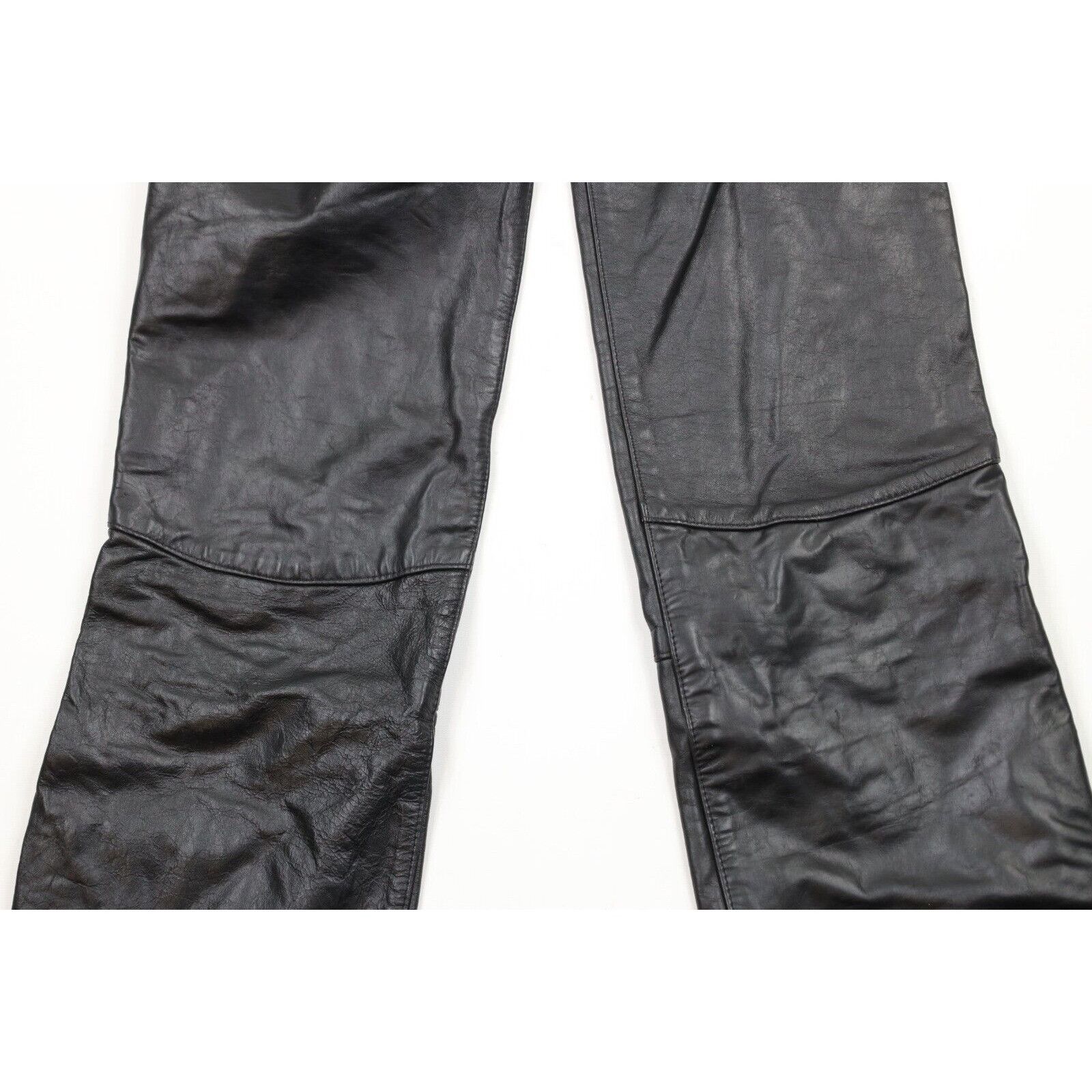 Vintage Vintage 70s Streetwear Distressed Leather Motorcycle Chaps Size US 30 / EU 46 - 3 Thumbnail