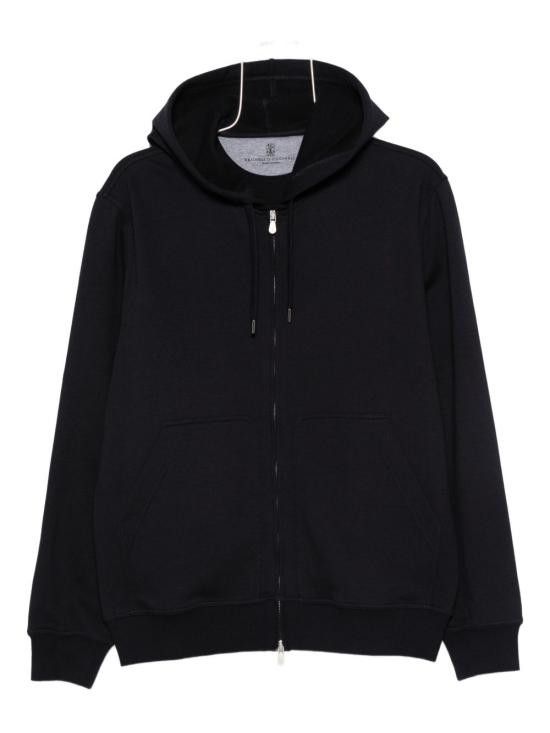 Brunello Cucinelli BRUNELLO CUCINELLI Women Hoodies MW8639069G C4425 Blue Size S / US 4 / IT 40 - 1 Thumbnail