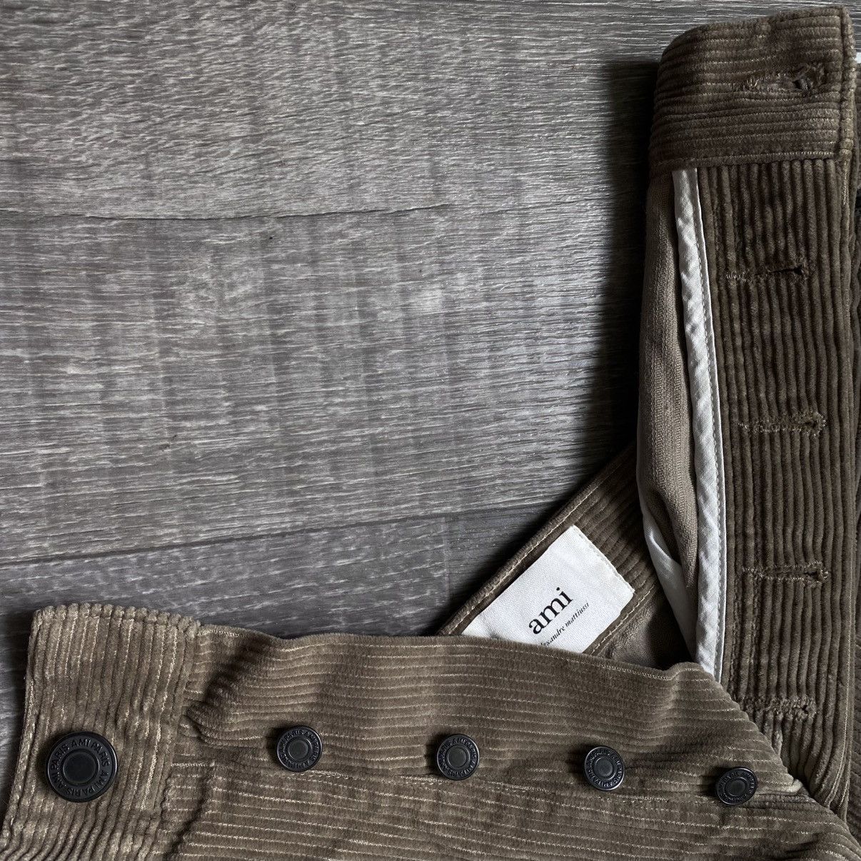 AMI AMI Paris Alexandre Mattiussi Velvet Corduroy Casual Trouser Size US 32 / EU 48 - 11 Thumbnail