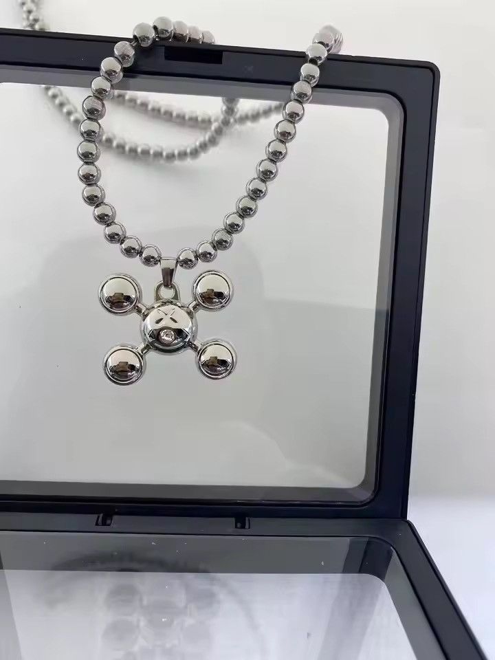 Jewelry Harajuku Quadangle Ball Pendant Necklace Y2K Size ONE SIZE - 1 Thumbnail
