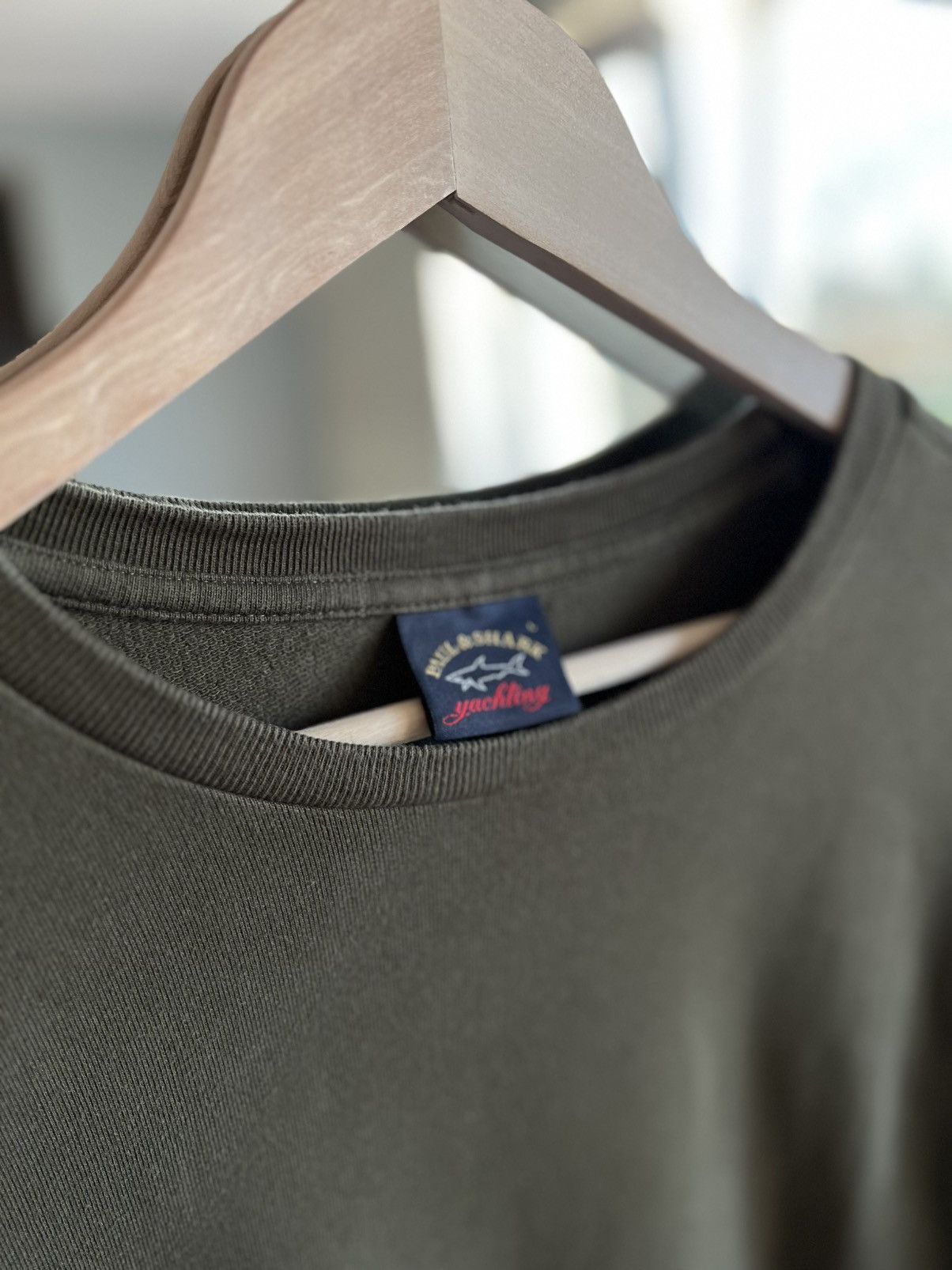 Paul & Shark × Vintage Paul & Shark Yachting Vintage Khaki Sweatshirt Size US L / EU 52-54 / 3 - 9 Thumbnail