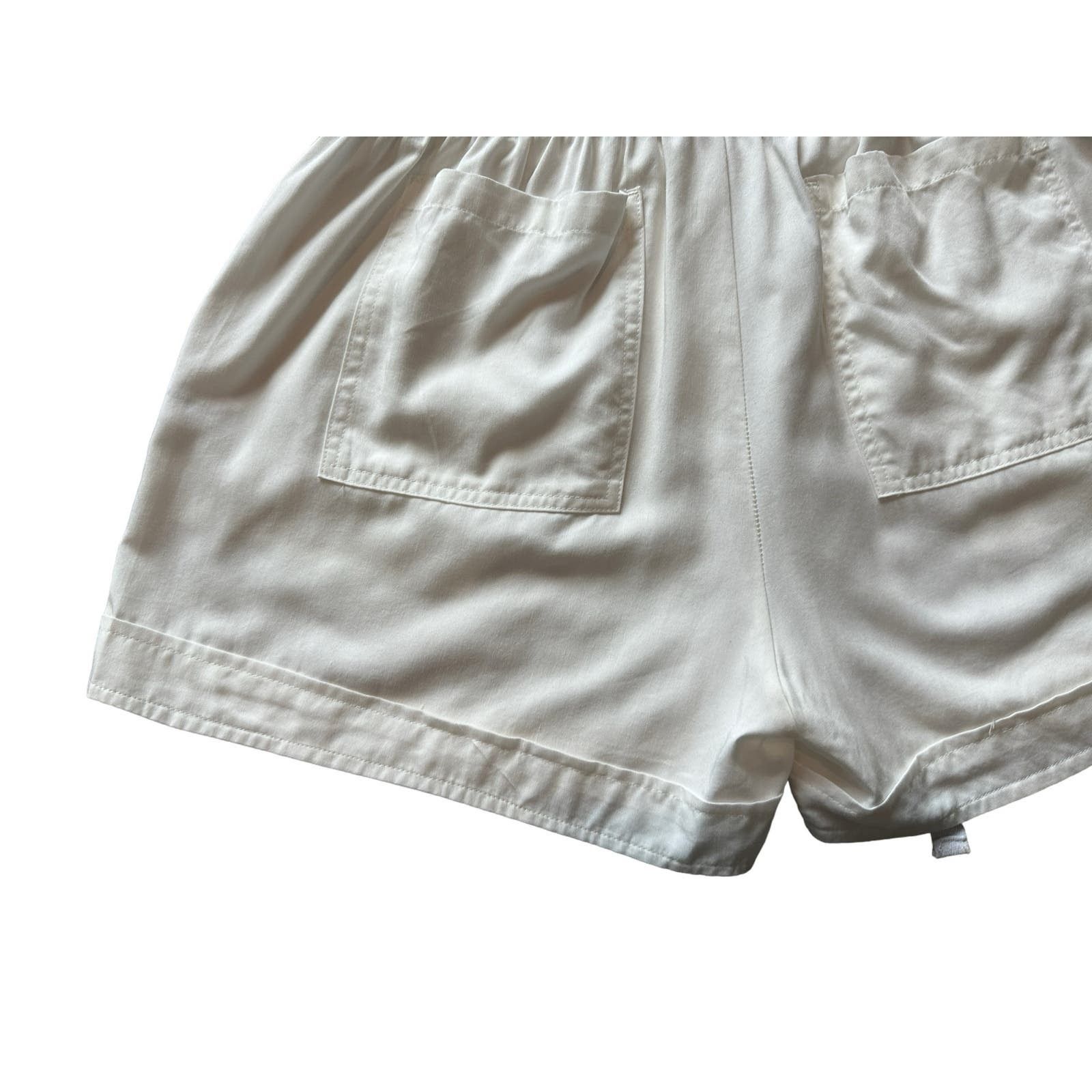 Other Bishop+Young Women’s Medium White Drawstring Summer Shorts Size 30" / US 8 / IT 44 - 11 Thumbnail