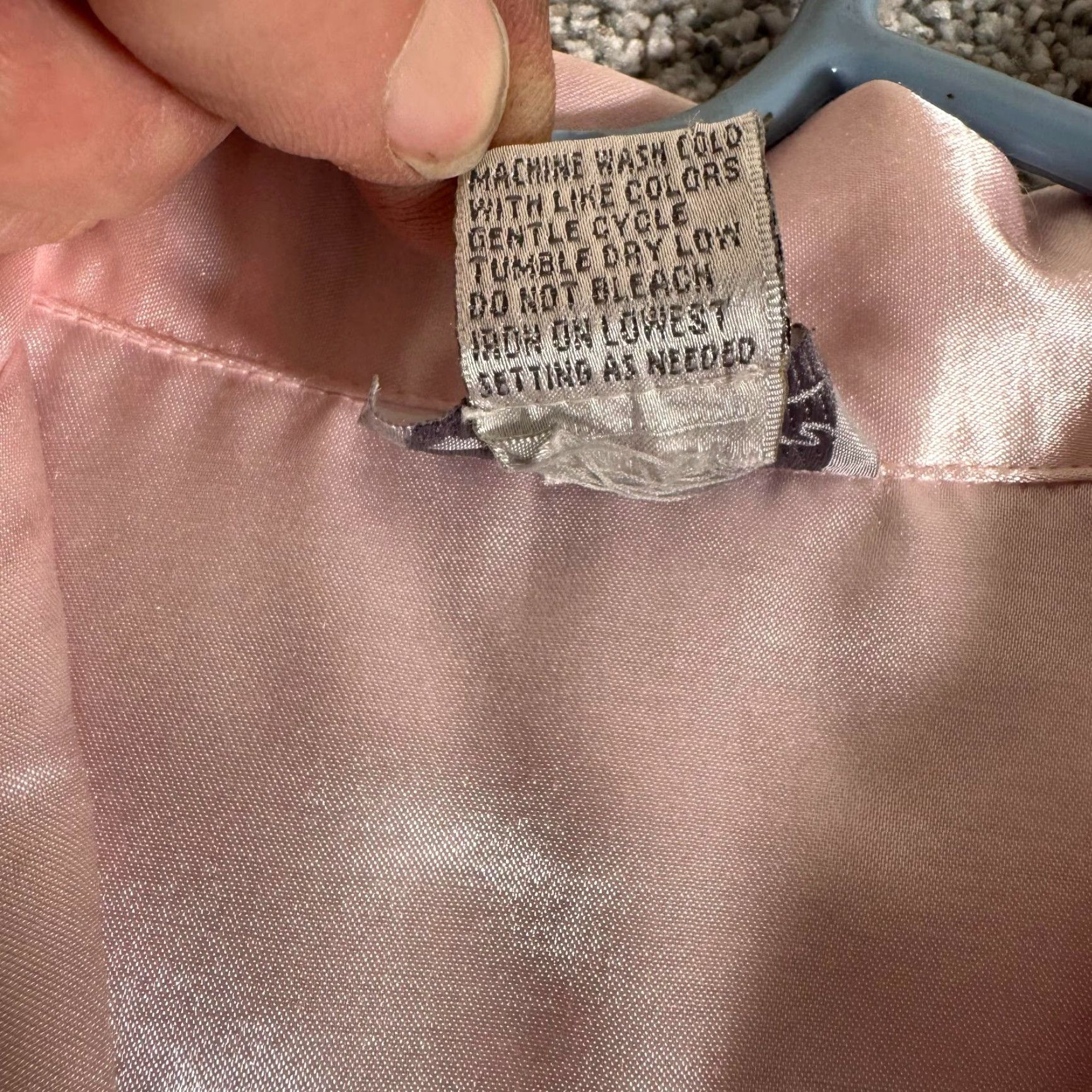 Vintage VINTAGE Kathryn Satin Nightgown Womens Small 90s Y2K Embroidery Pink Satin Nightgown 90s Womens Small Pastel Size ONE SIZE - 3 Thumbnail