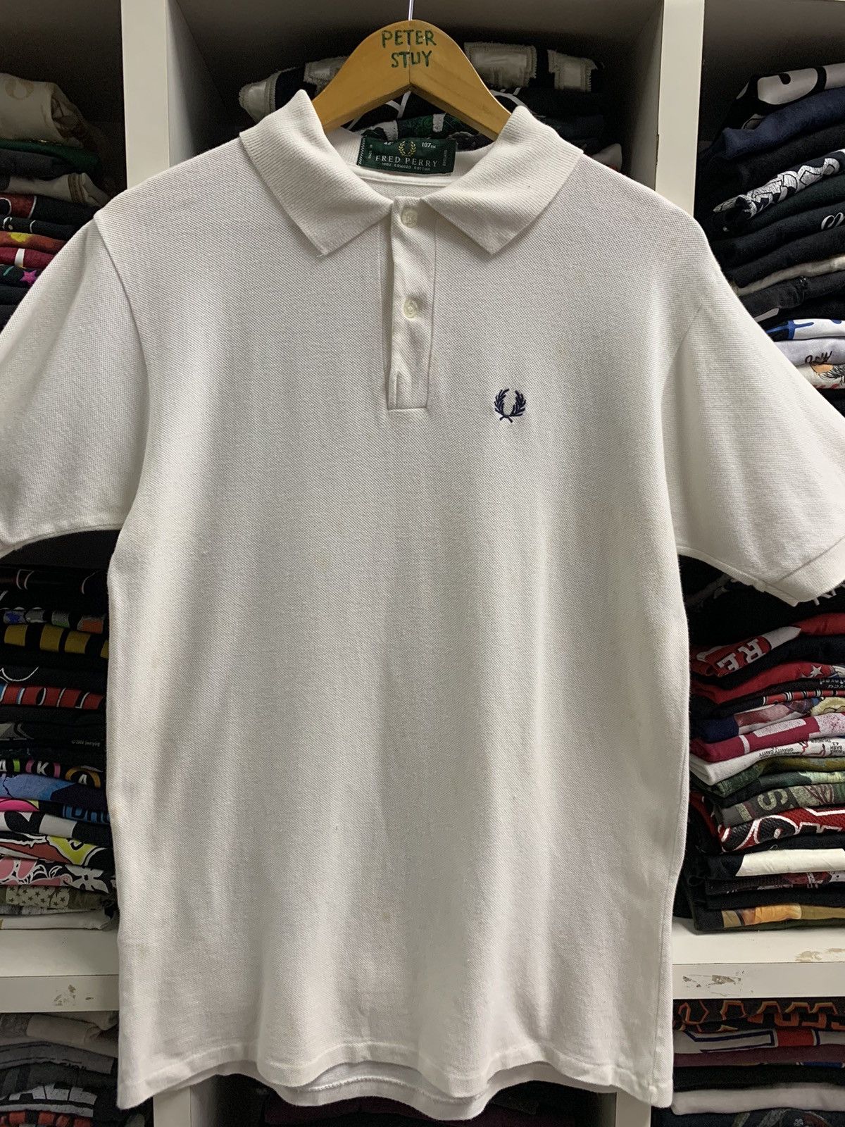 Fred Perry × Vintage Vintage Fred Perry Made England White Polo Size US XS / EU 42 / 0 - 2 Thumbnail