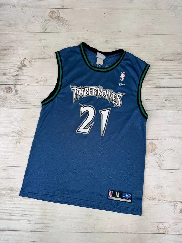 Reebok Reebok Minnesota Timberwolves Kevin Garnett NBA Jersey Size US M / EU 48-50 / 2 - 1 Thumbnail