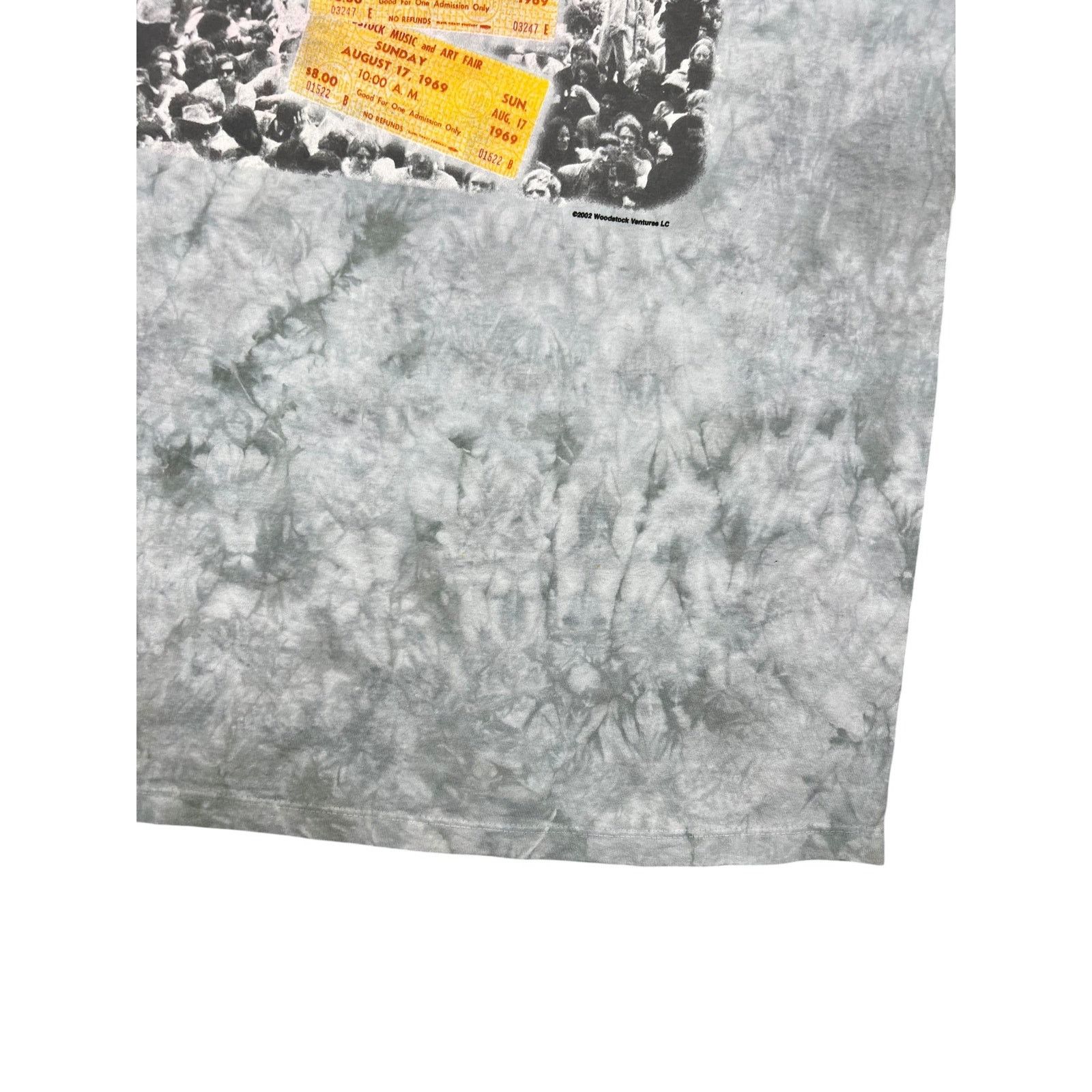 Band Tees × Vintage Vintage 2002 Woodstock 1969 ticket stub concert tie dye tee Size US XL / EU 56 / 4 - 3 Thumbnail