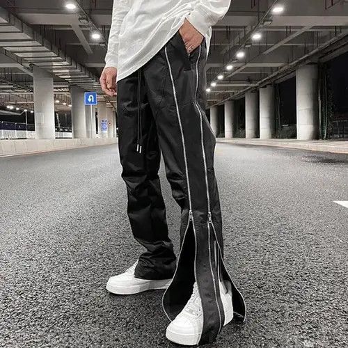 Japanese Brand × Vintage Drawstring Trousers Double Zipper Cargo Pants Harajuku Style Size US 30 / EU 46 - 1 Thumbnail