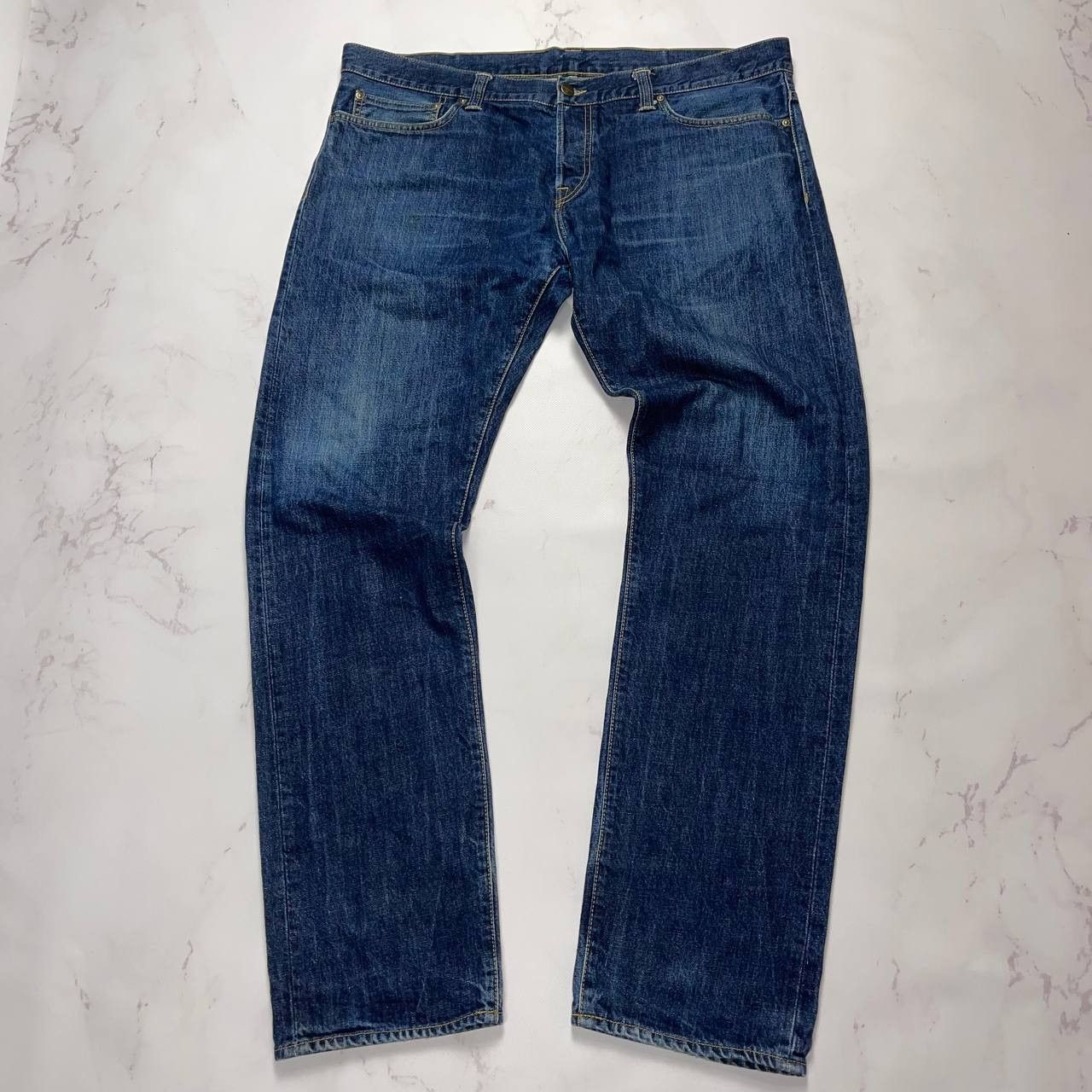 Carhartt Carhartt Vintage Buccaneer pants Denim Jeans Leather Logo Size US 38 / EU 54 - 1 Thumbnail