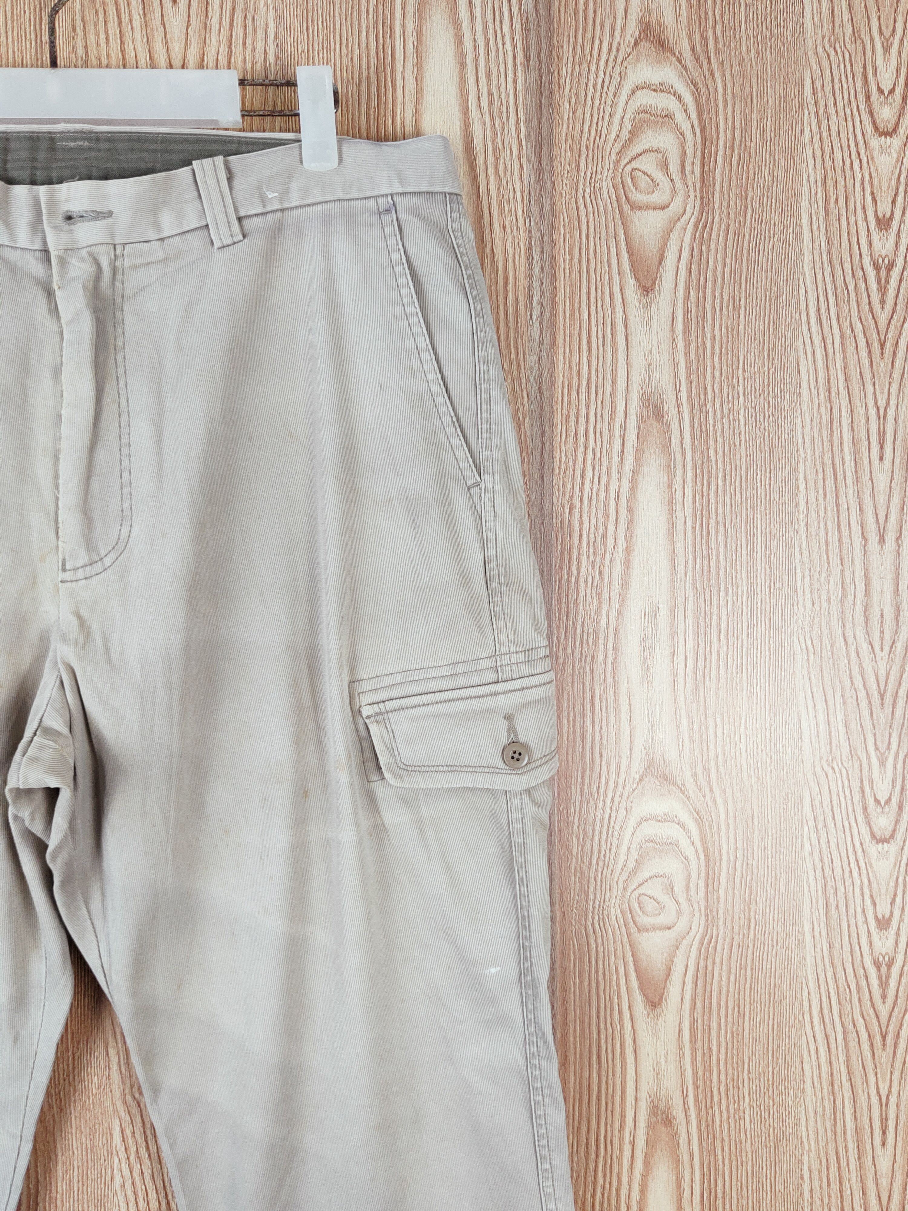 Japanese Brand Topvalu Beige Multipocket Tactical Cargo Pants #W453 Size US 36 / EU 52 - 5 Thumbnail