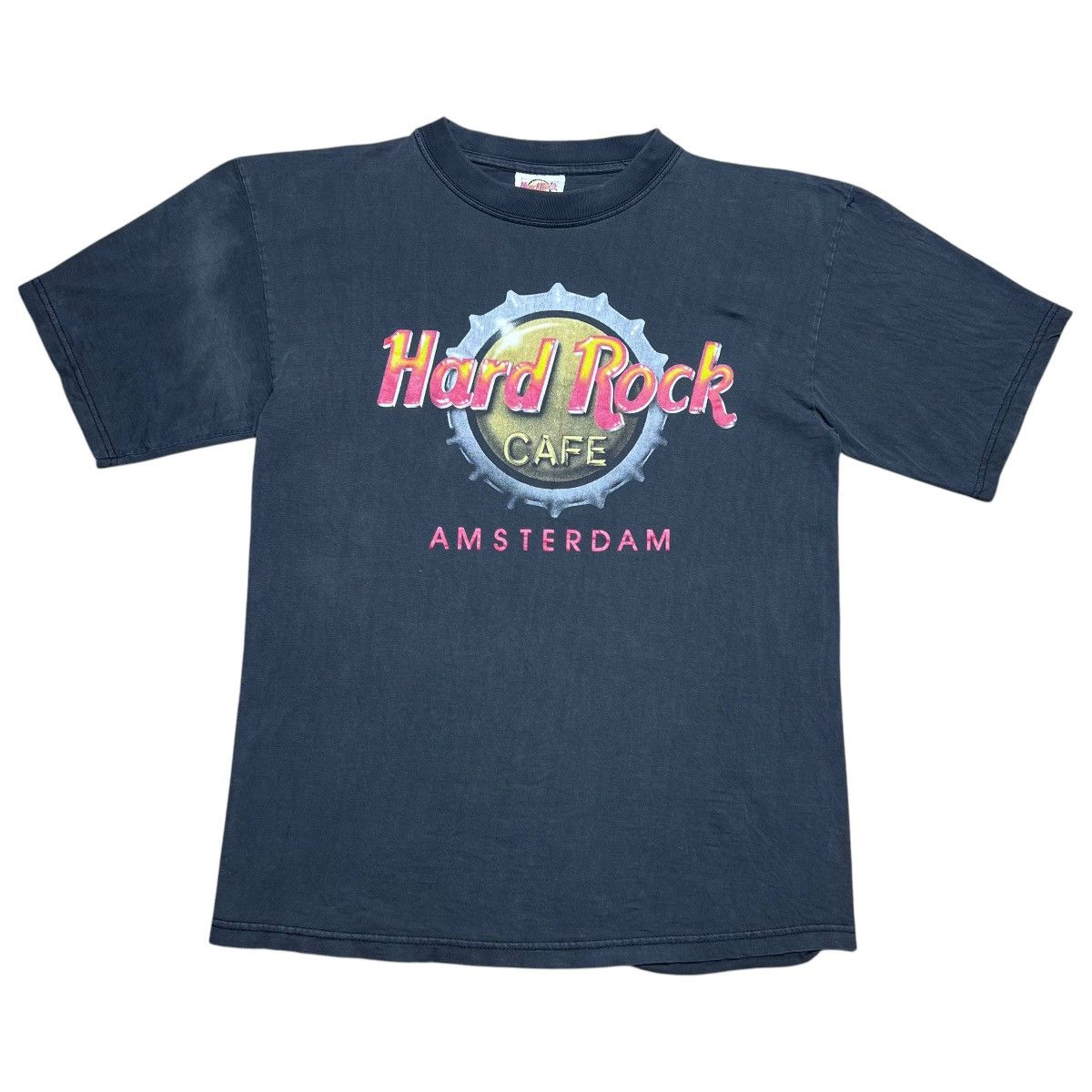 Hard Rock Cafe Vintage 1990s Hard Rock Cafe Amsterdam Graphic T-Shirt Sz M Size US M / EU 48-50 / 2 - 1 Thumbnail