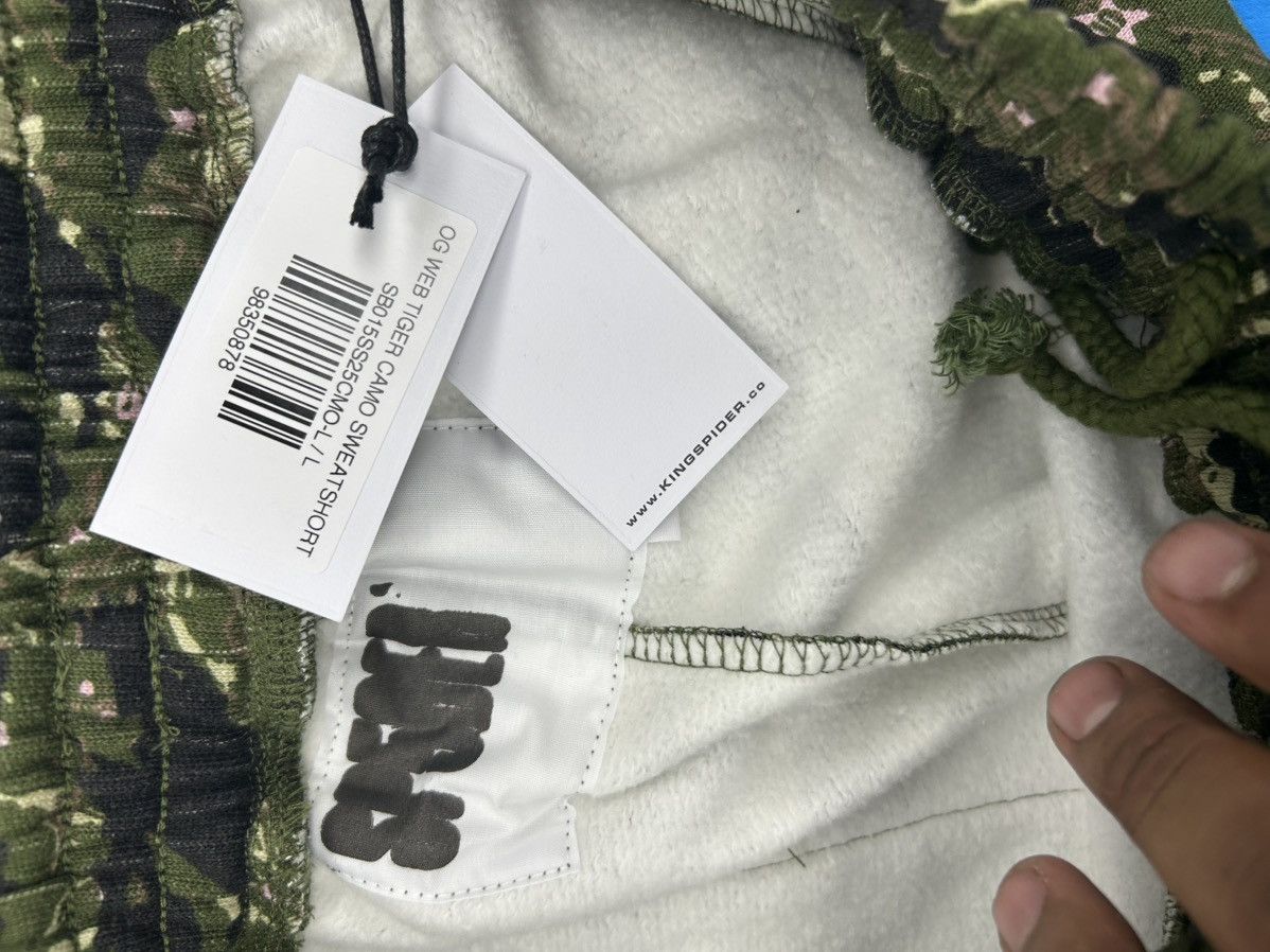 Sp5der SP5DER OG Web V2 Tiger Camo Sweatshort Size US 32 / EU 48 - 6 Thumbnail