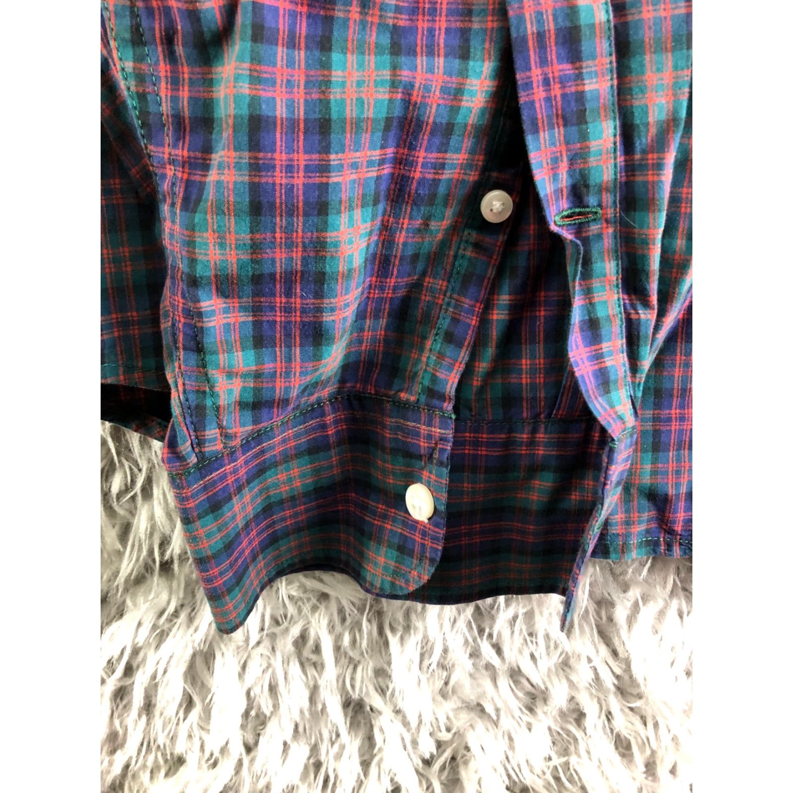 J.Crew J.Crew Shirt XL Mens Blue Plaid Long Sleeve Button-Down Collar Shirt Size US XL / EU 56 / 4 - 2 Thumbnail