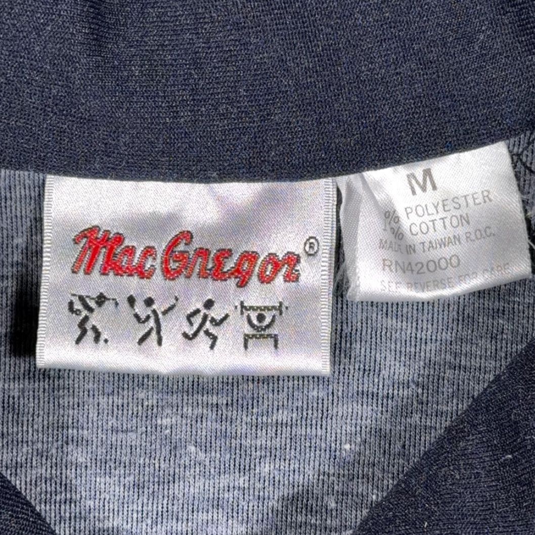 McGregor VINTAGE MacGregor Jacket Adult MEDIUM Blue Track Full Zip Raglan 80s Mens Size US M / EU 48-50 / 2 - 4 Thumbnail