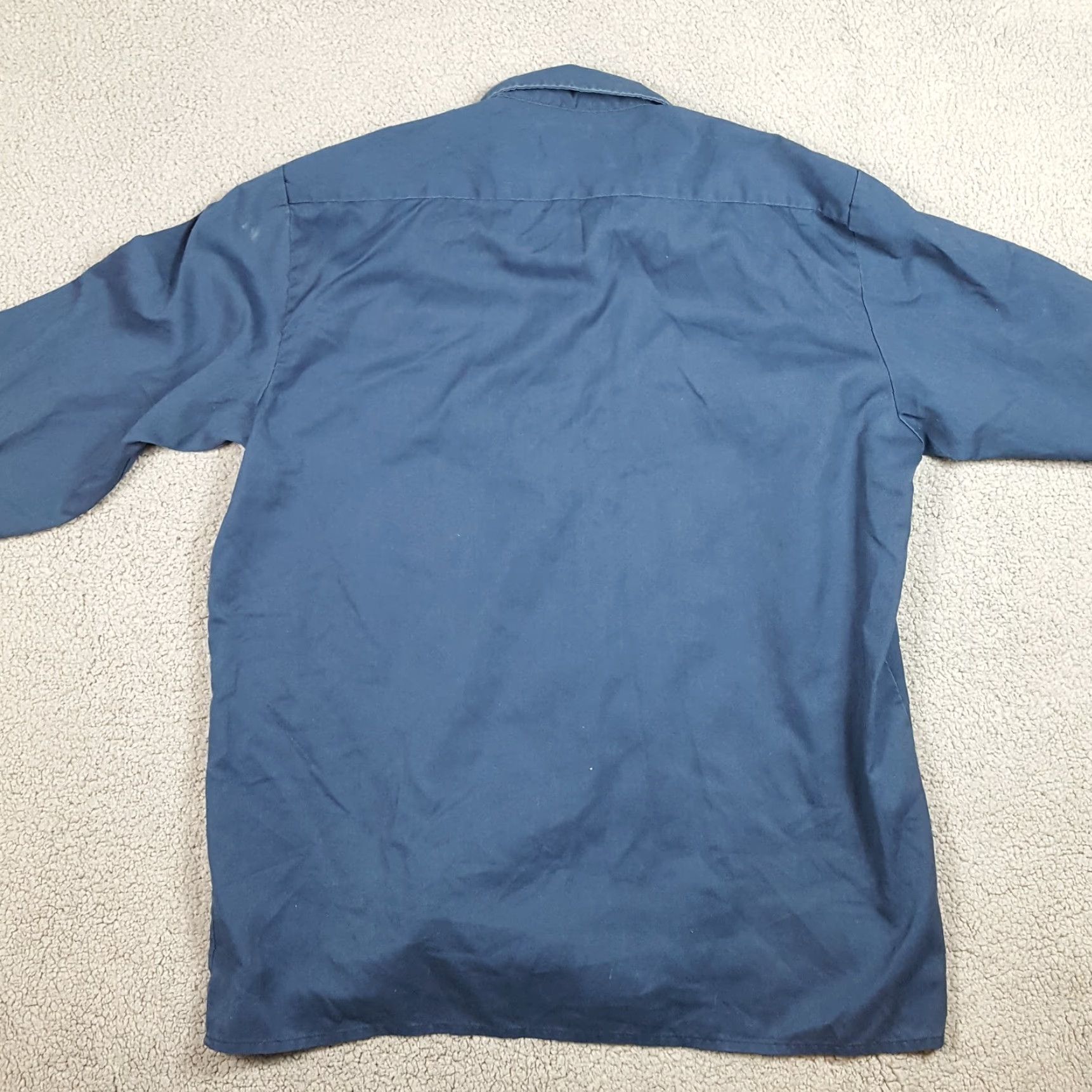 Dickies VINTAGE 90s Dickies Distressed Button-Up Work Shirt Men's XL Blue USA Retro Grunge Size US XL / EU 56 / 4 - 4 Thumbnail