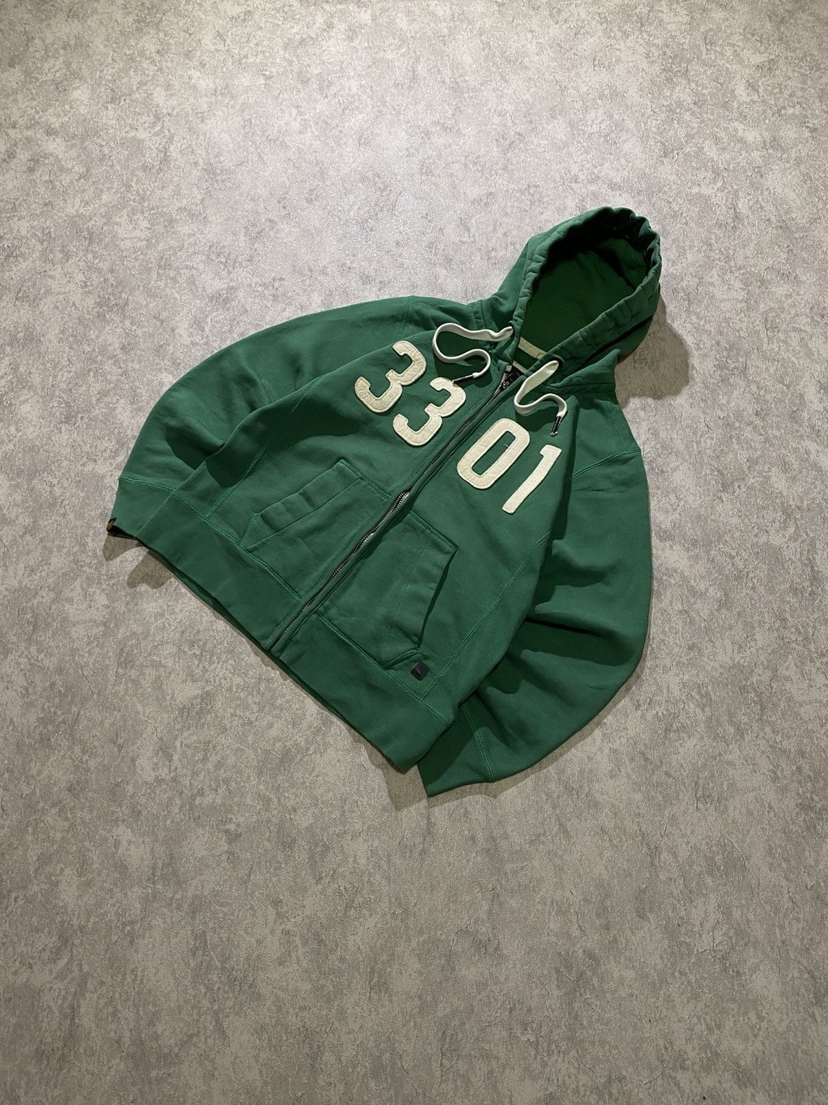 G-Star G-Star Raw 3301 Forest Green Full Zip Hoodie Size US M / EU 48-50 / 2 - 1 Thumbnail