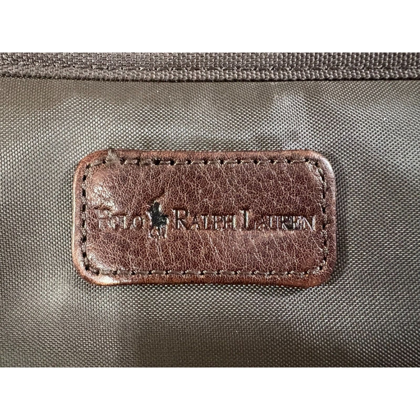 Polo Ralph Lauren Polo Ralph Lauren Leather Canvas Heritage Logo Messenger Lap Size ONE SIZE - 3 Thumbnail