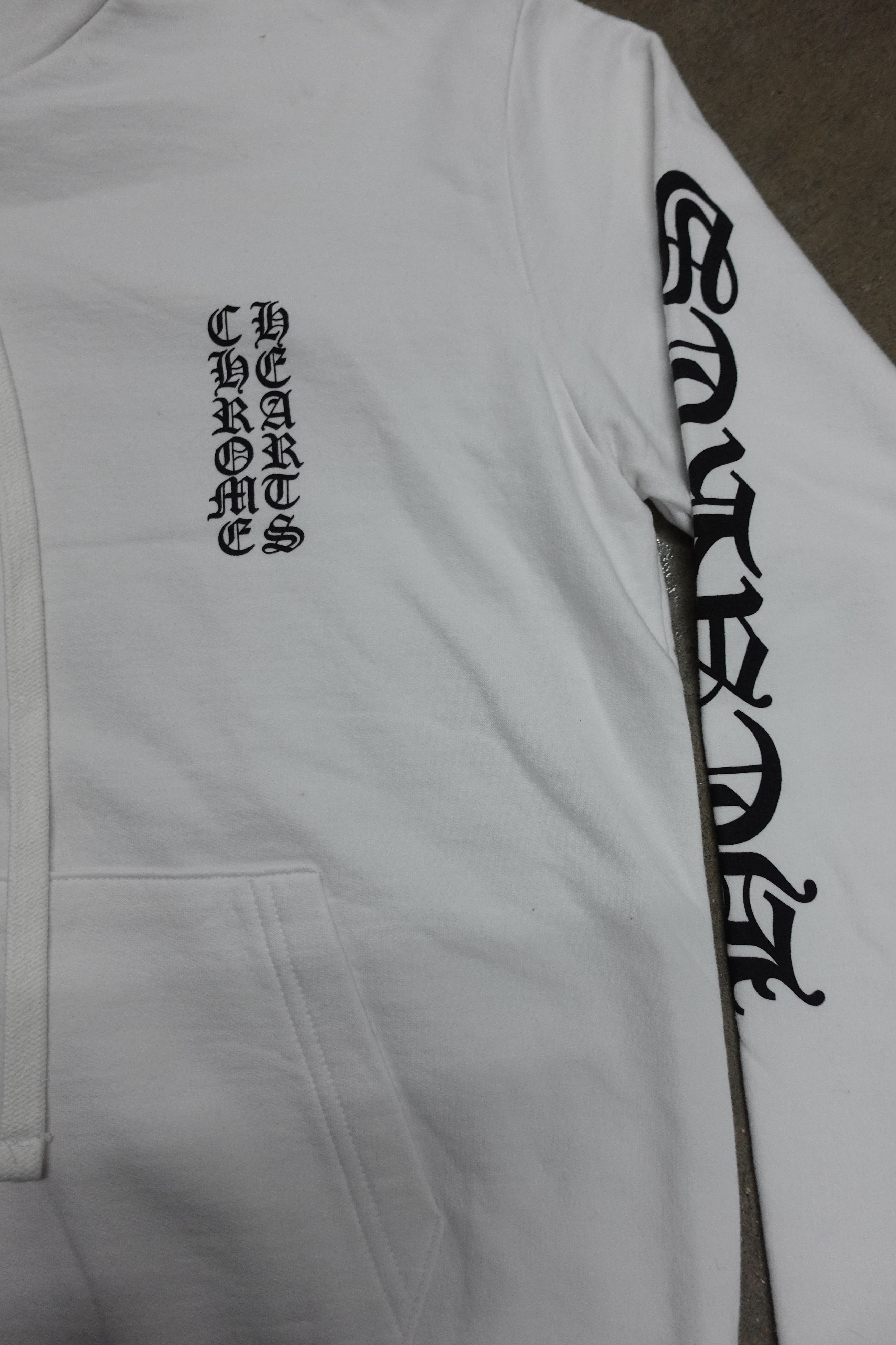 Chrome Hearts CHROME HEARTS SCRIPT ZIP UP HOODIE WHITE BLACK Size US M / EU 48-50 / 2 - 4 Thumbnail