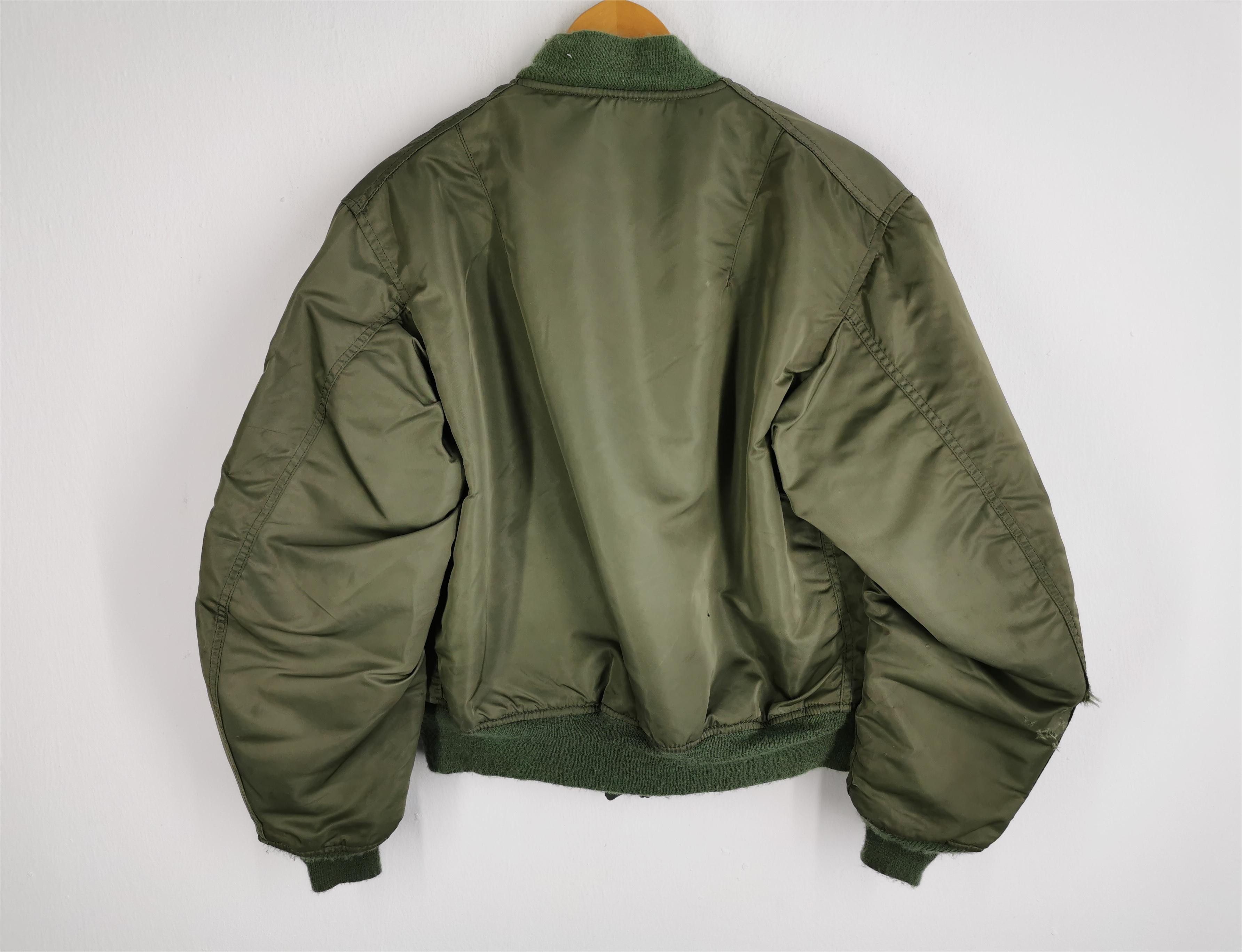 Vintage Distressed Vintage 80s Ideal MA-1 Army Bomber Nylon Jacket Size US L / EU 52-54 / 3 - 2 Thumbnail