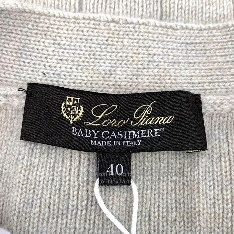 Loro Piana Loro Piana Khaki Cashmere V-Neck Single Breasted Short Sle Size XS / US 0-2 / IT 36-38 - 5 Thumbnail