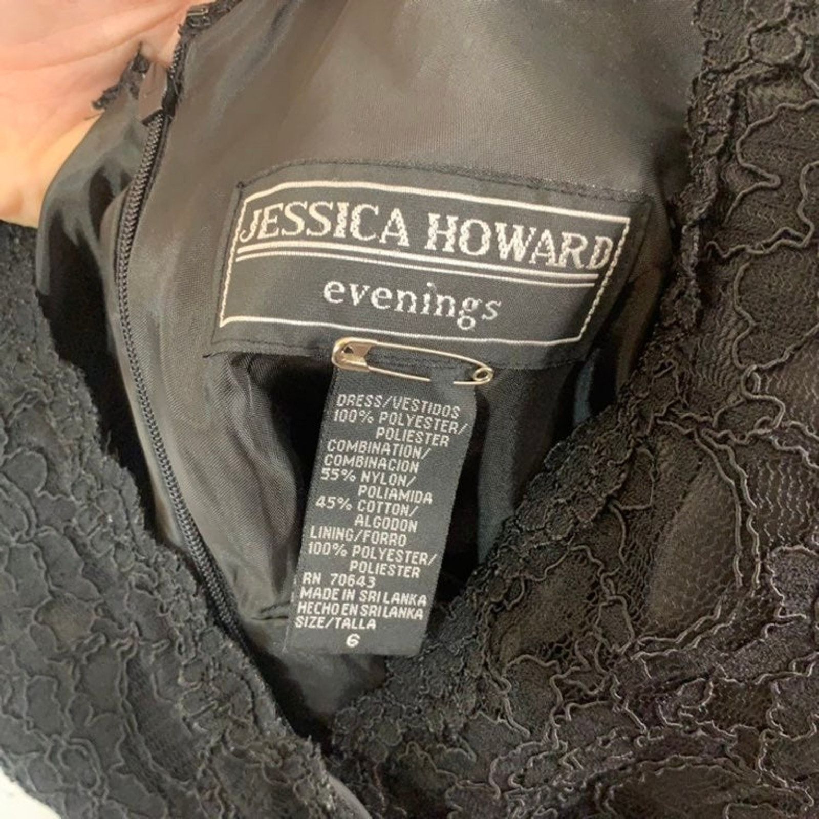 Other Jessica Howard Women Black dress size 6 Size M / US 6-8 / IT 42-44 - 2 Thumbnail