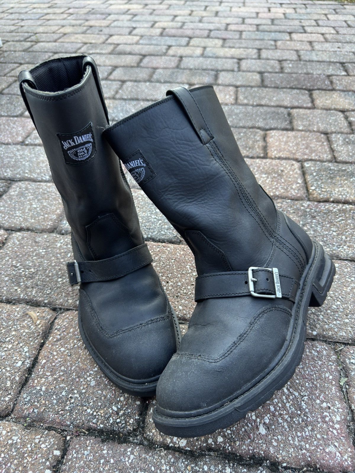 Vintage Jack Daniels Mid Calf Buckle Boots Size US 9.5 / EU 42-43 - 3 Thumbnail