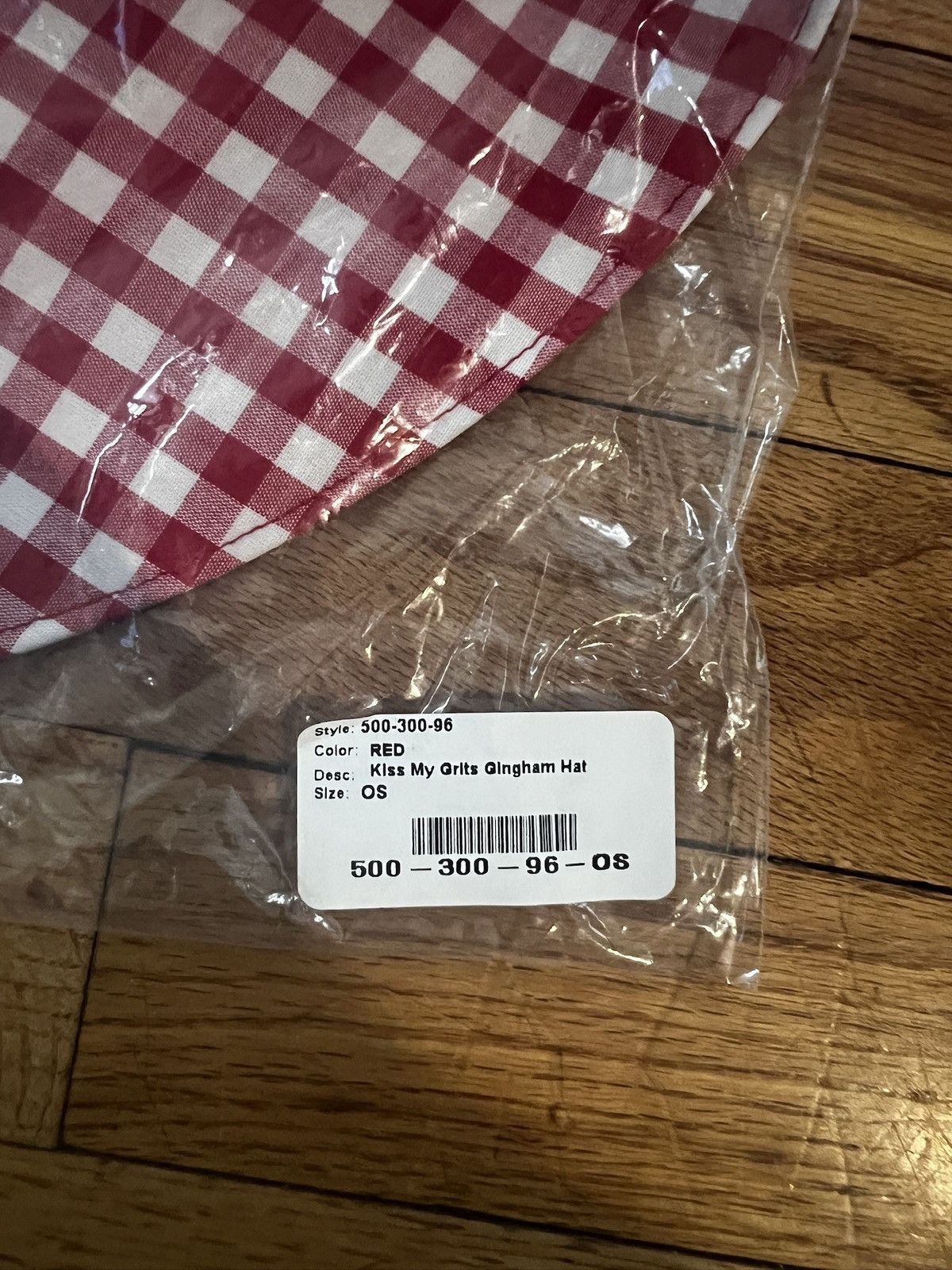 DENIM TEARS Denim Tears “Kiss My Grits” Gingham Sun Hat Size ONE SIZE - 4 Thumbnail