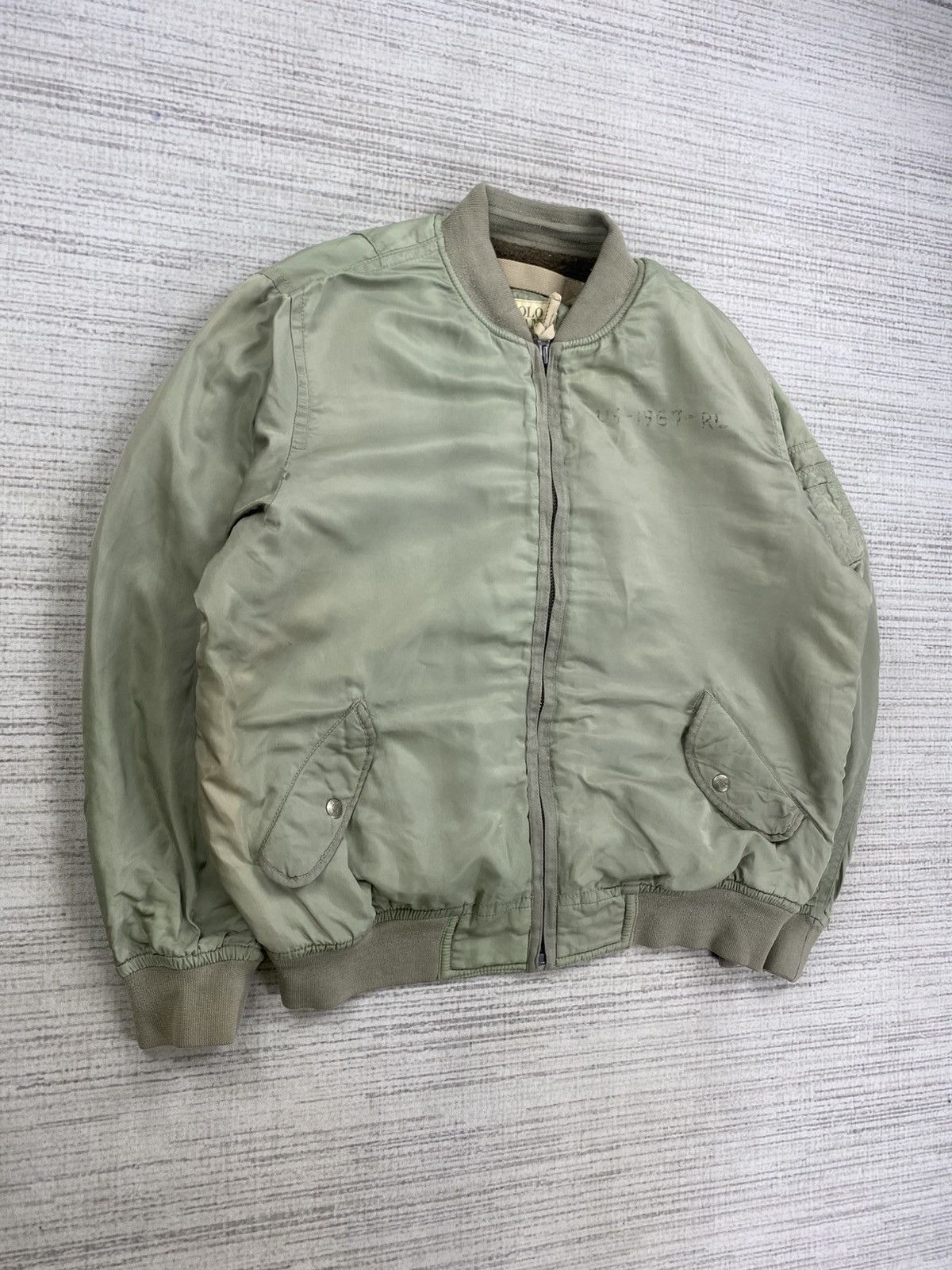 Polo Ralph Lauren × Vintage Vintage Polo Jeans Ralph Lauren USRL Bombers Jacket Size US L / EU 52-54 / 3 - 4 Thumbnail