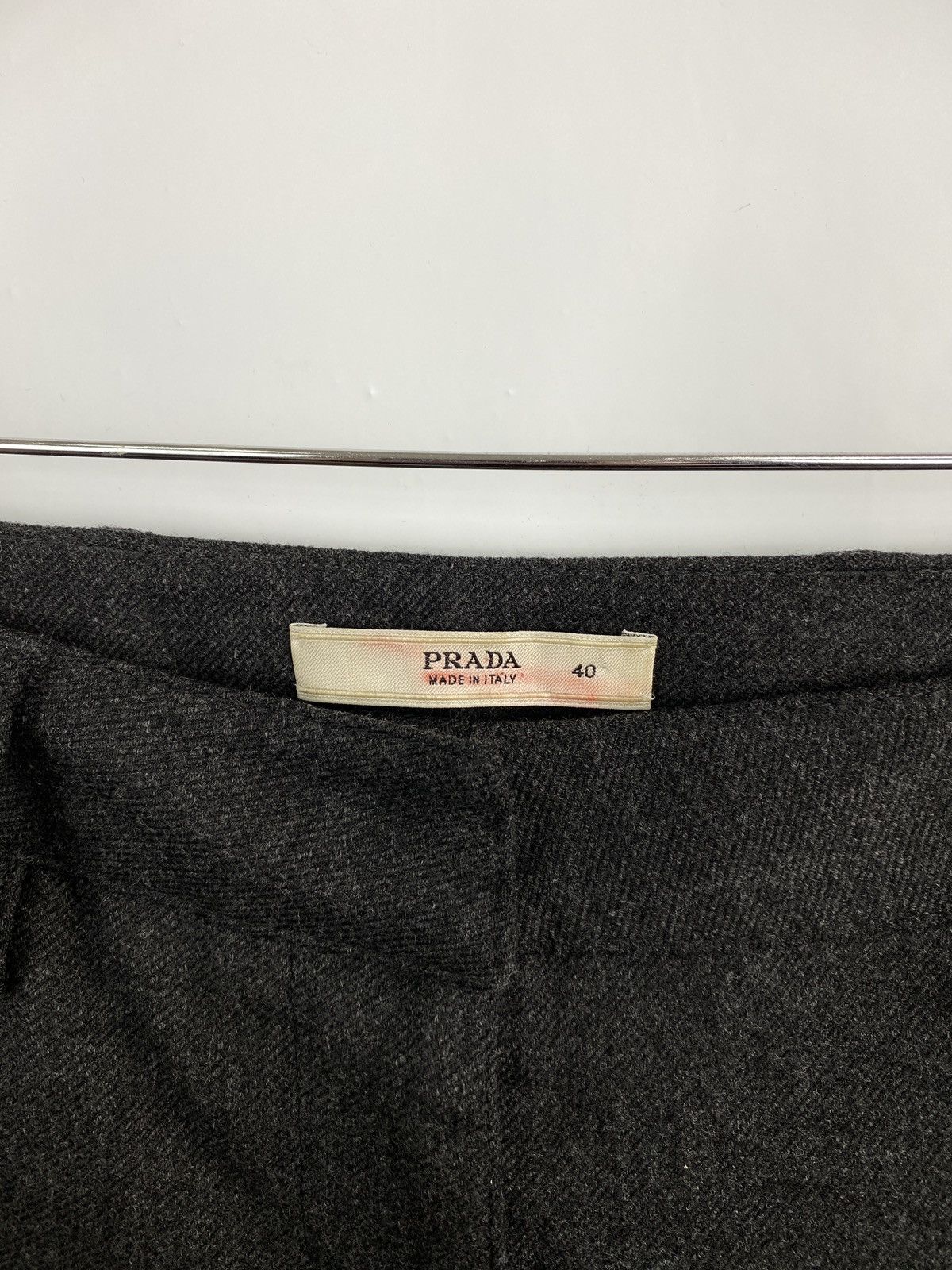 Prada 🇮🇹 Vintage Prada Wool Women Classic Trousers Pants Rare Retro Size 27" / US 4 / IT 40 - 4 Thumbnail