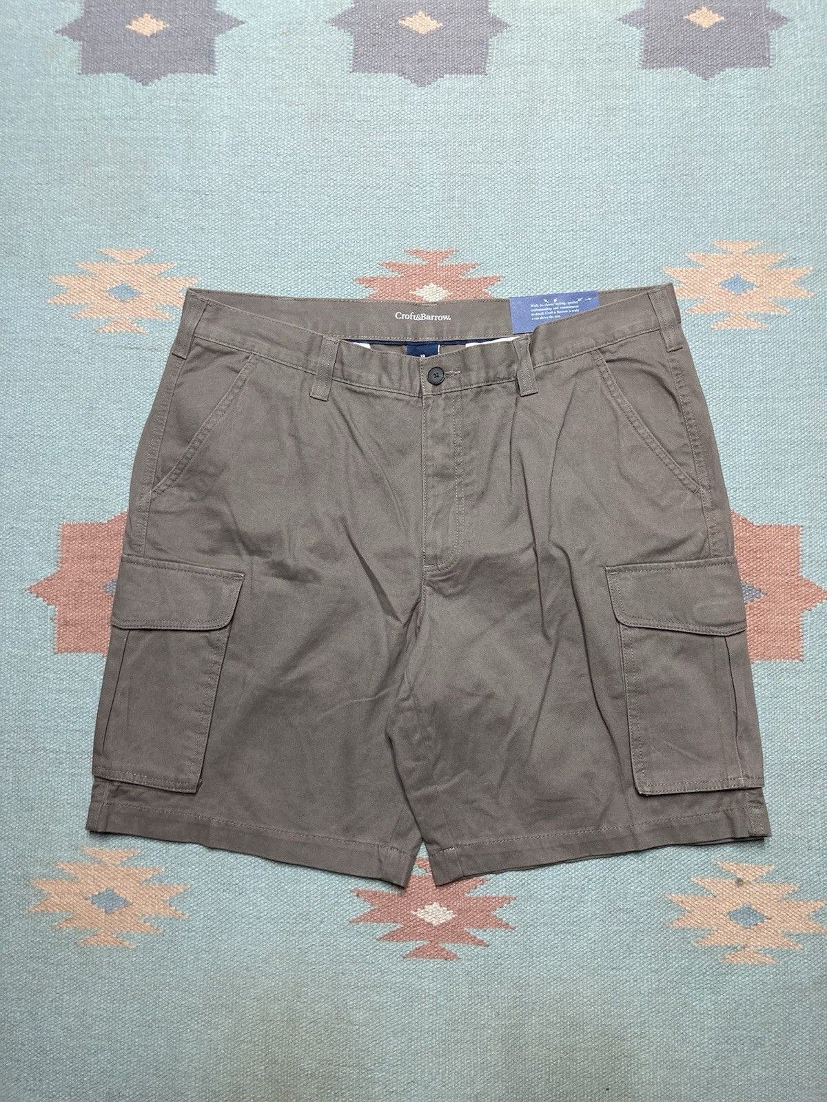 Croft & Barrow Croft & barrow cargo shorts cotton utility pockets NWT 38 Size US 38 / EU 54 - 3 Thumbnail